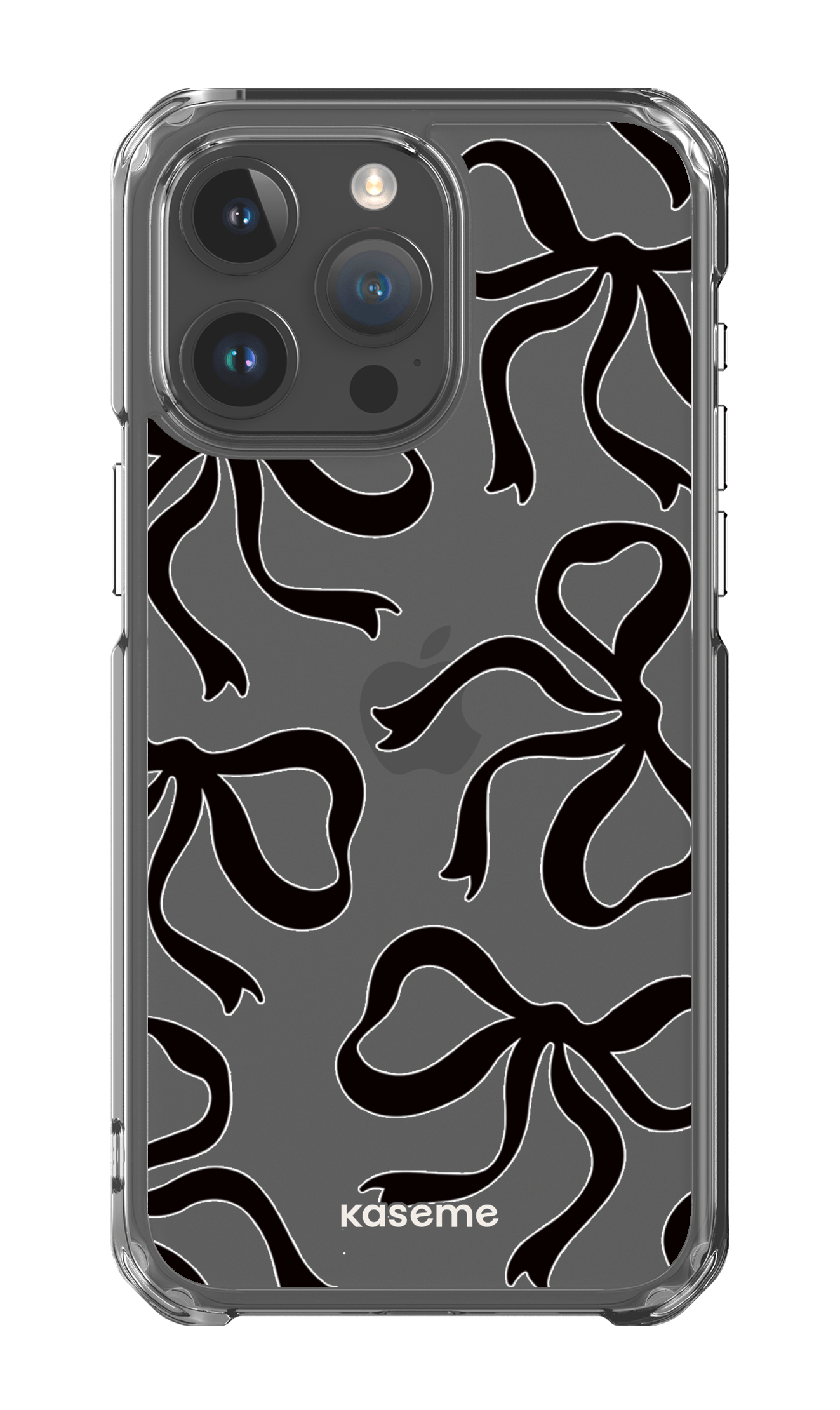 iPhone 15 Pro Max Clear Case Lace Black Clear Case -