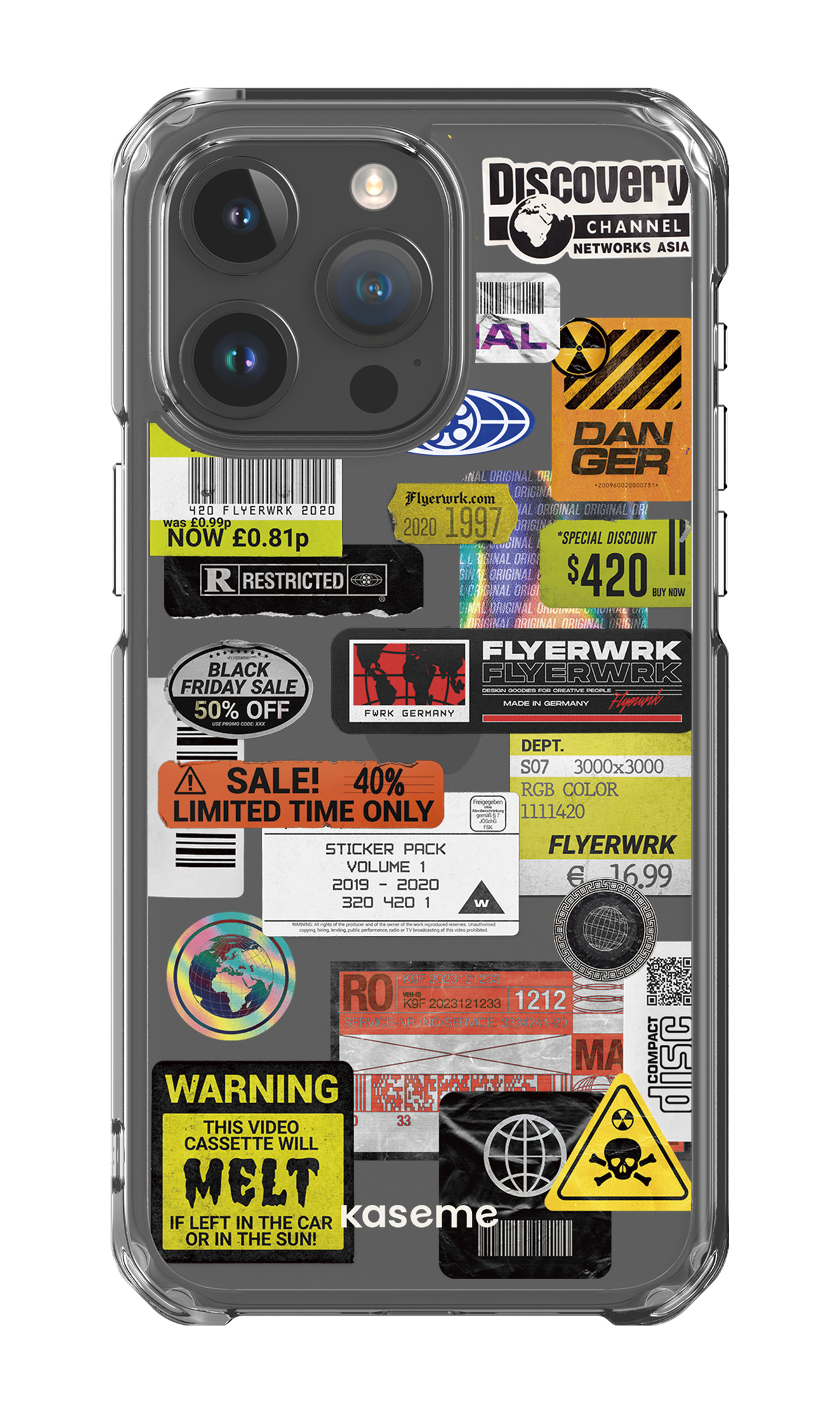 iPhone 15 Pro Max Clear Case Melt Clear Case -