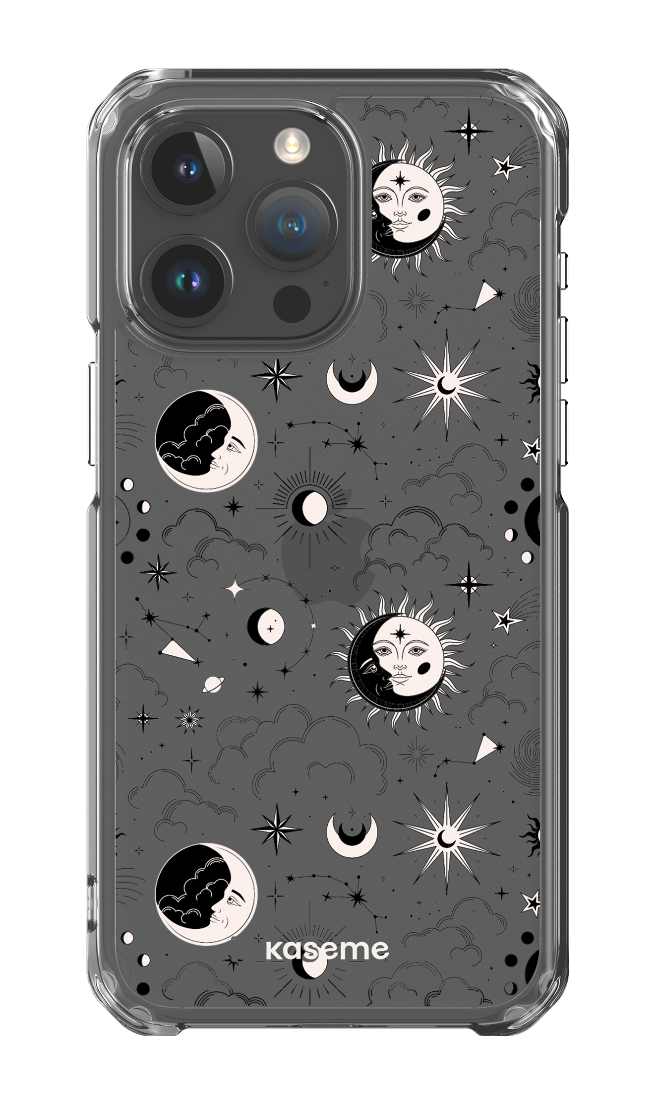 iPhone 15 Pro Max Clear Case Milky Way Black Clear Case -