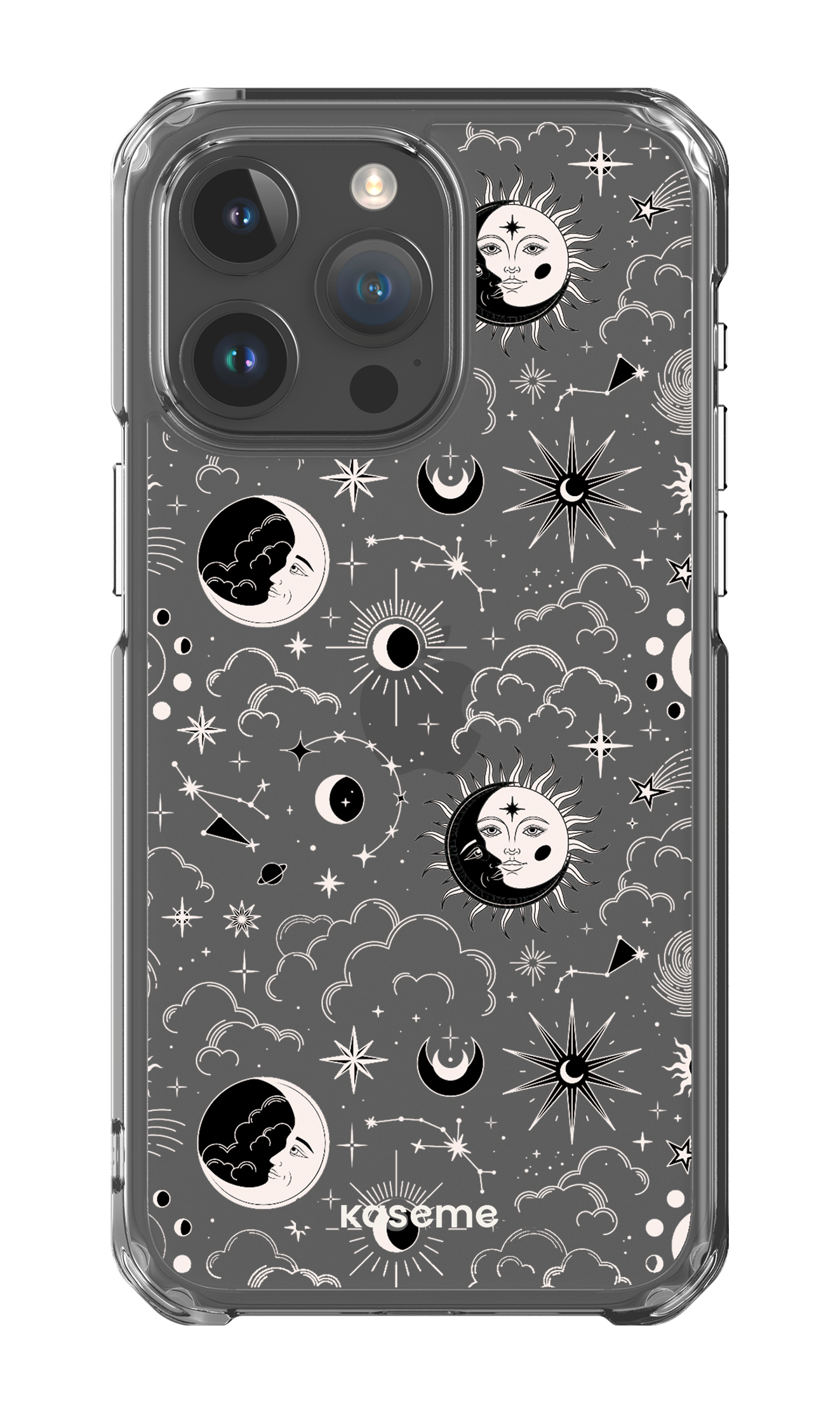 iPhone 15 Pro Max Clear Case Milky Way White Clear Case -