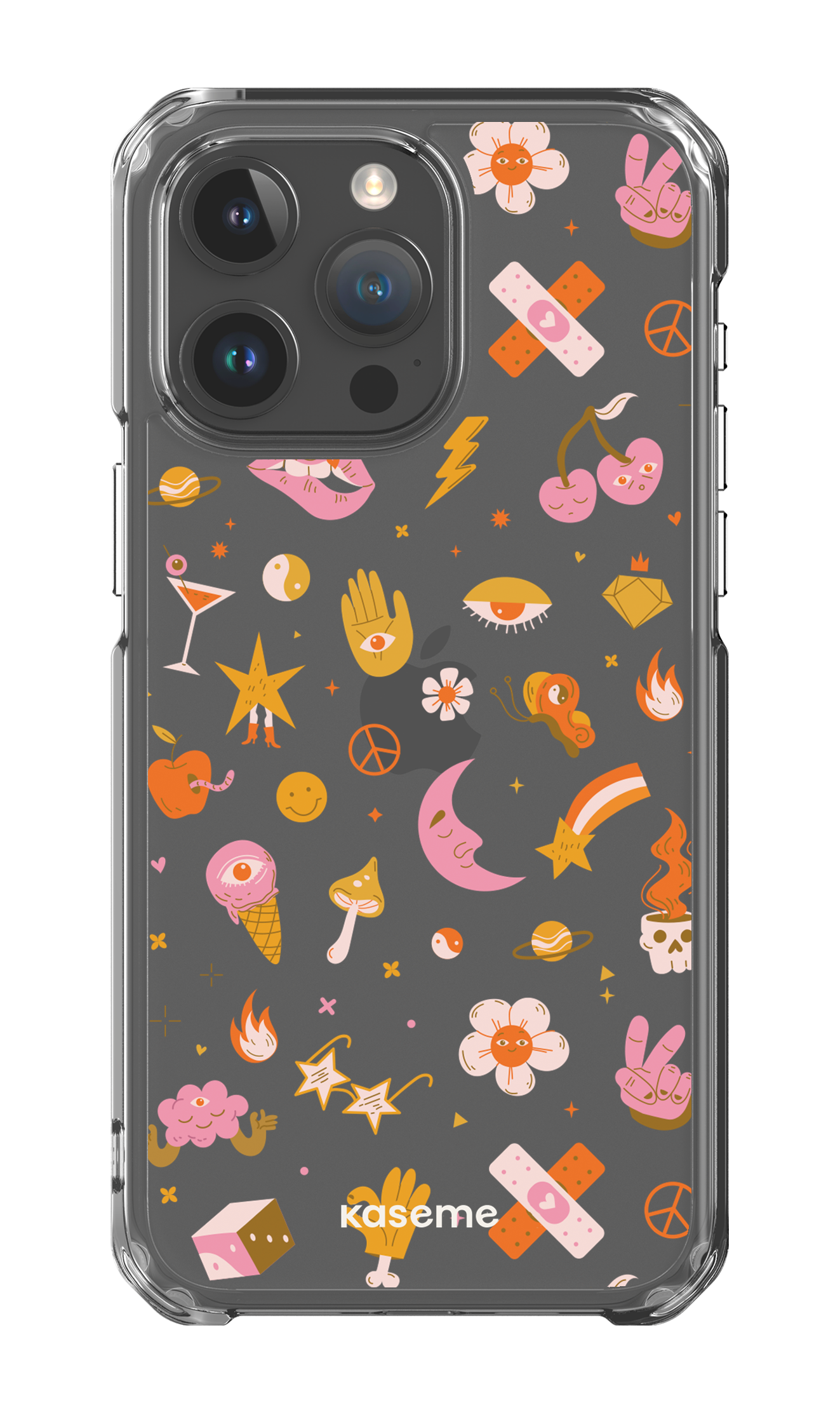 iPhone 15 Pro Max Clear Case Psycho Clear Case -