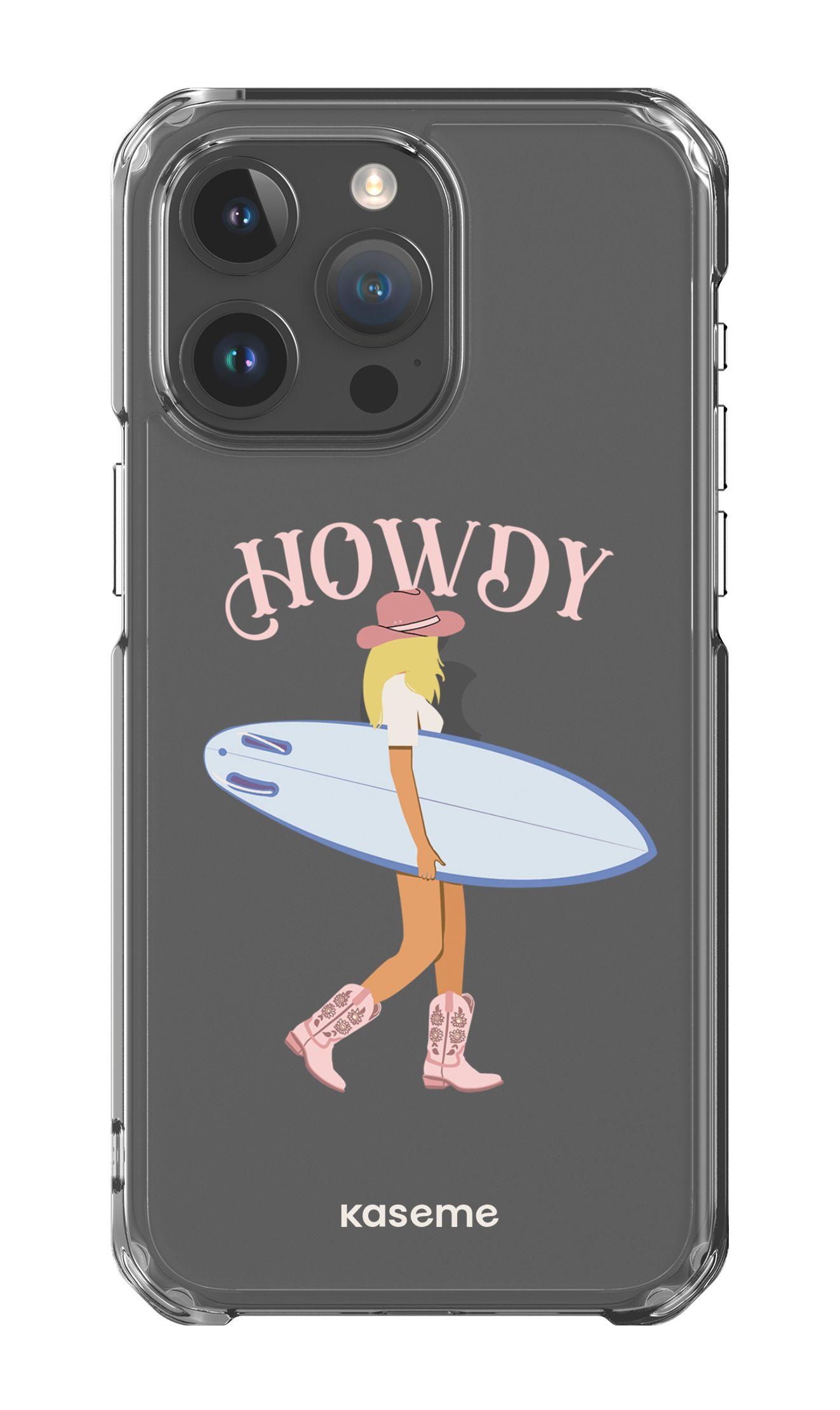 iPhone 15 Pro Max Clear Case Westsea Pink Clear Case -