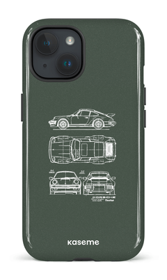 iPhone 15 Tough (Gloss) Beat The Traffic Green -