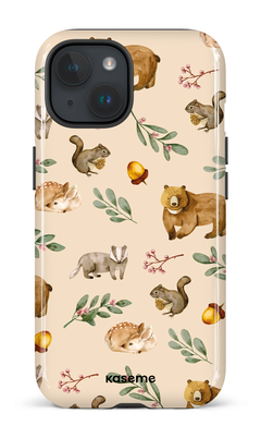 iPhone 15 Tough (Gloss) Furry Forest Beige -