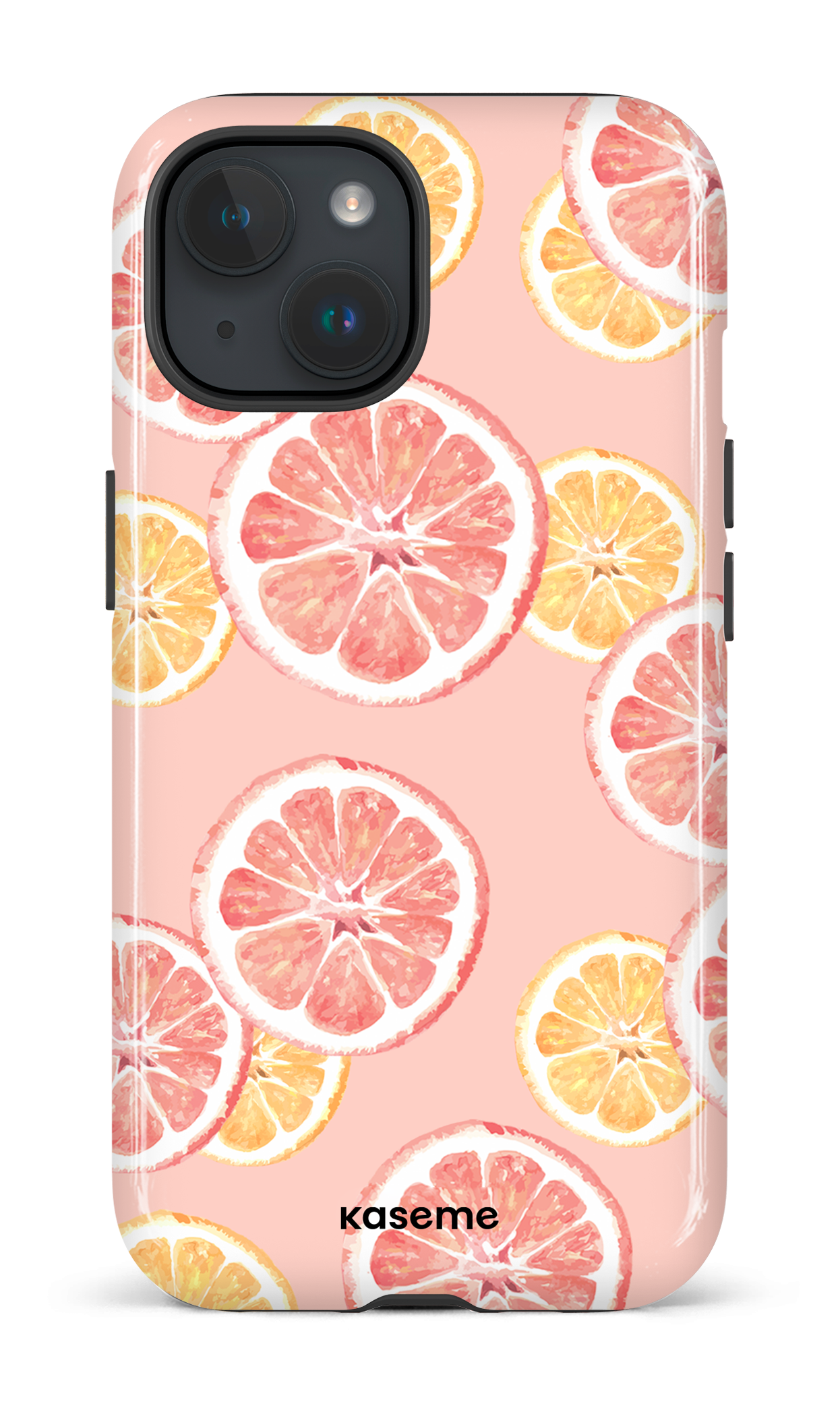 iPhone 15 Tough (Gloss) Pink Lemonade phone case -