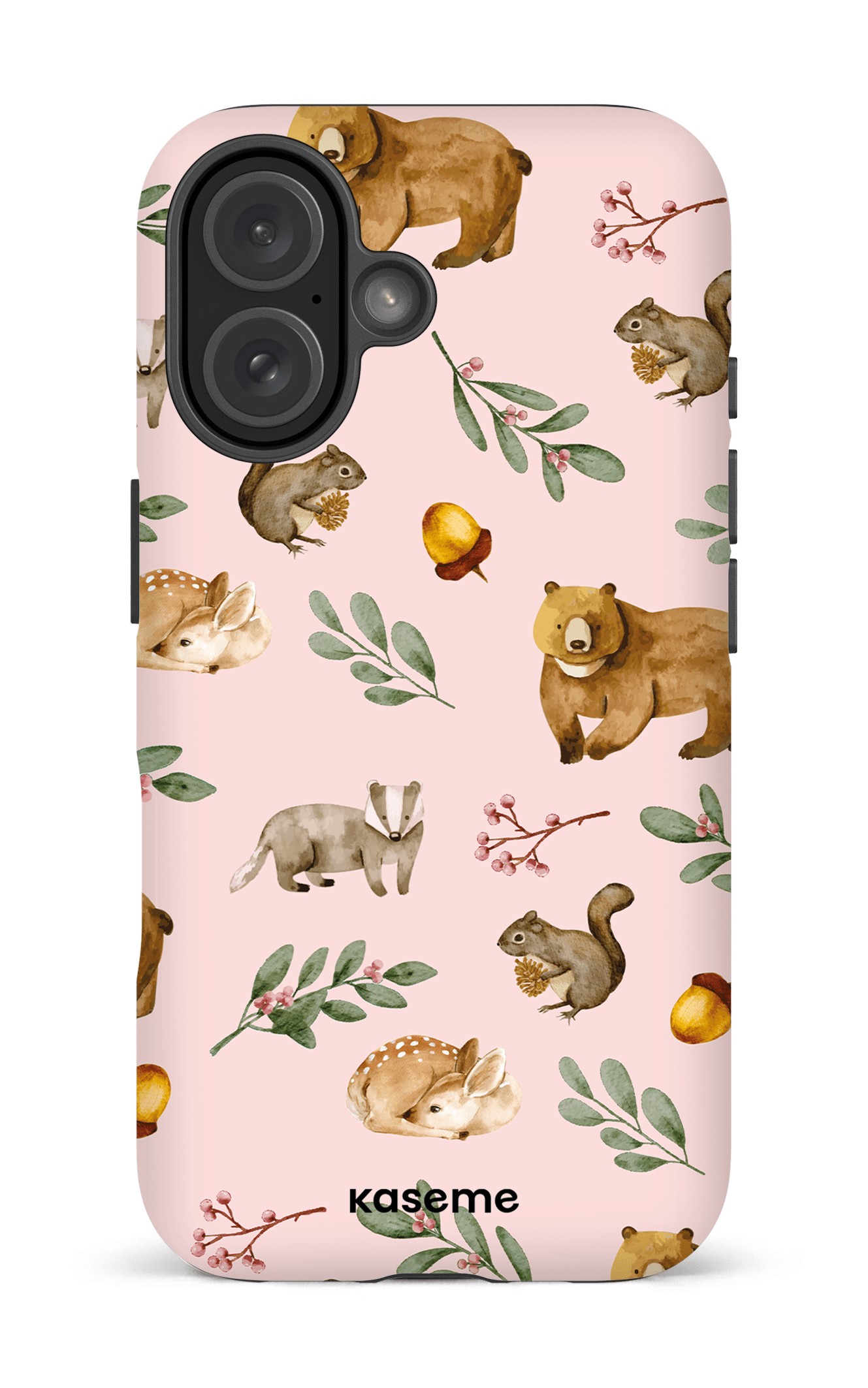 iPhone 16 Impact (Matte) Furry Forest Pink -