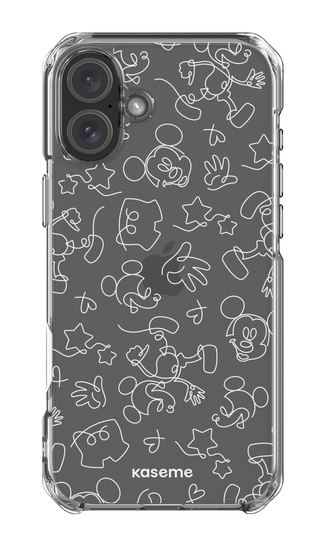 iPhone 16 Plus Clear Case Doodle Clear Case -