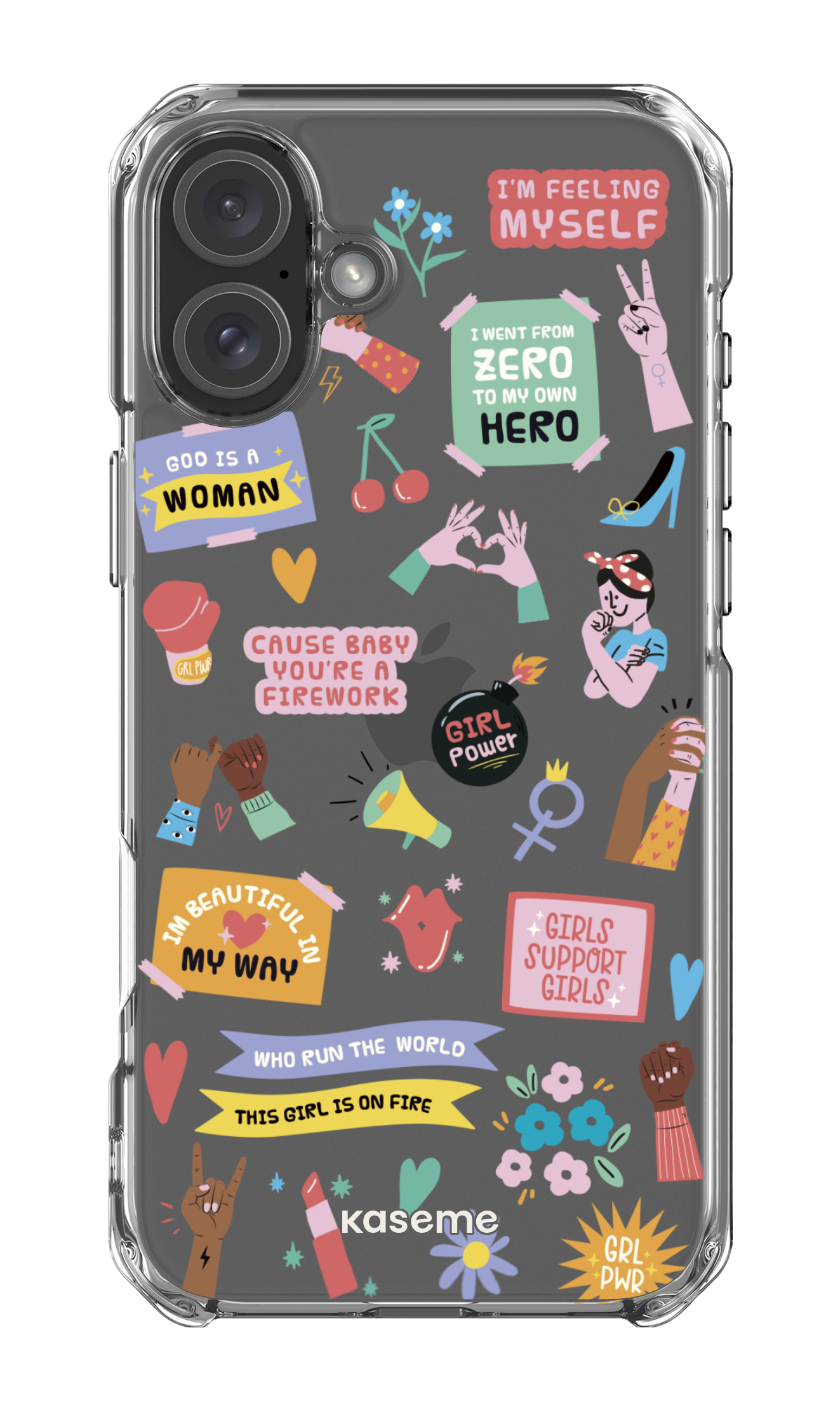 iPhone 16 Plus Clear Case Girl Boss Clear Case -