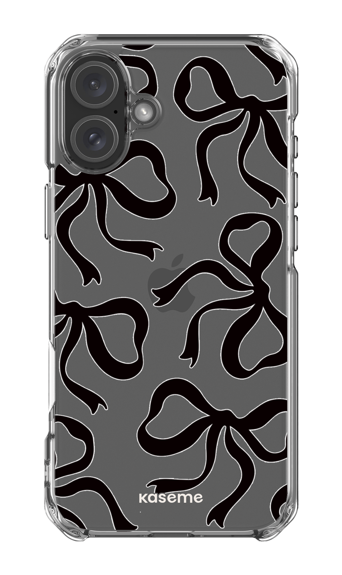 iPhone 16 Plus Clear Case Lace Black Clear Case -