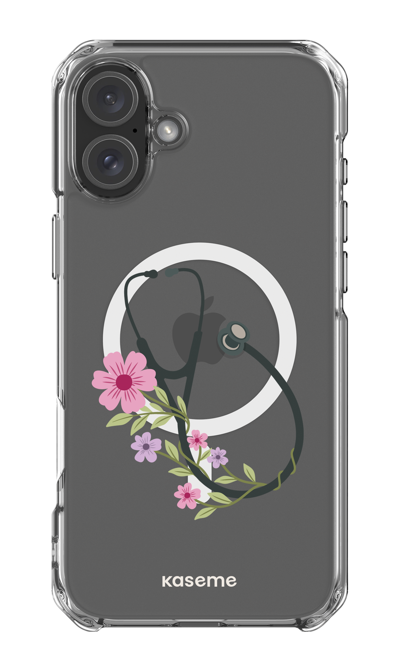 iPhone 16 Plus Clear Case Magsafe Blossom Beat Clear Case -