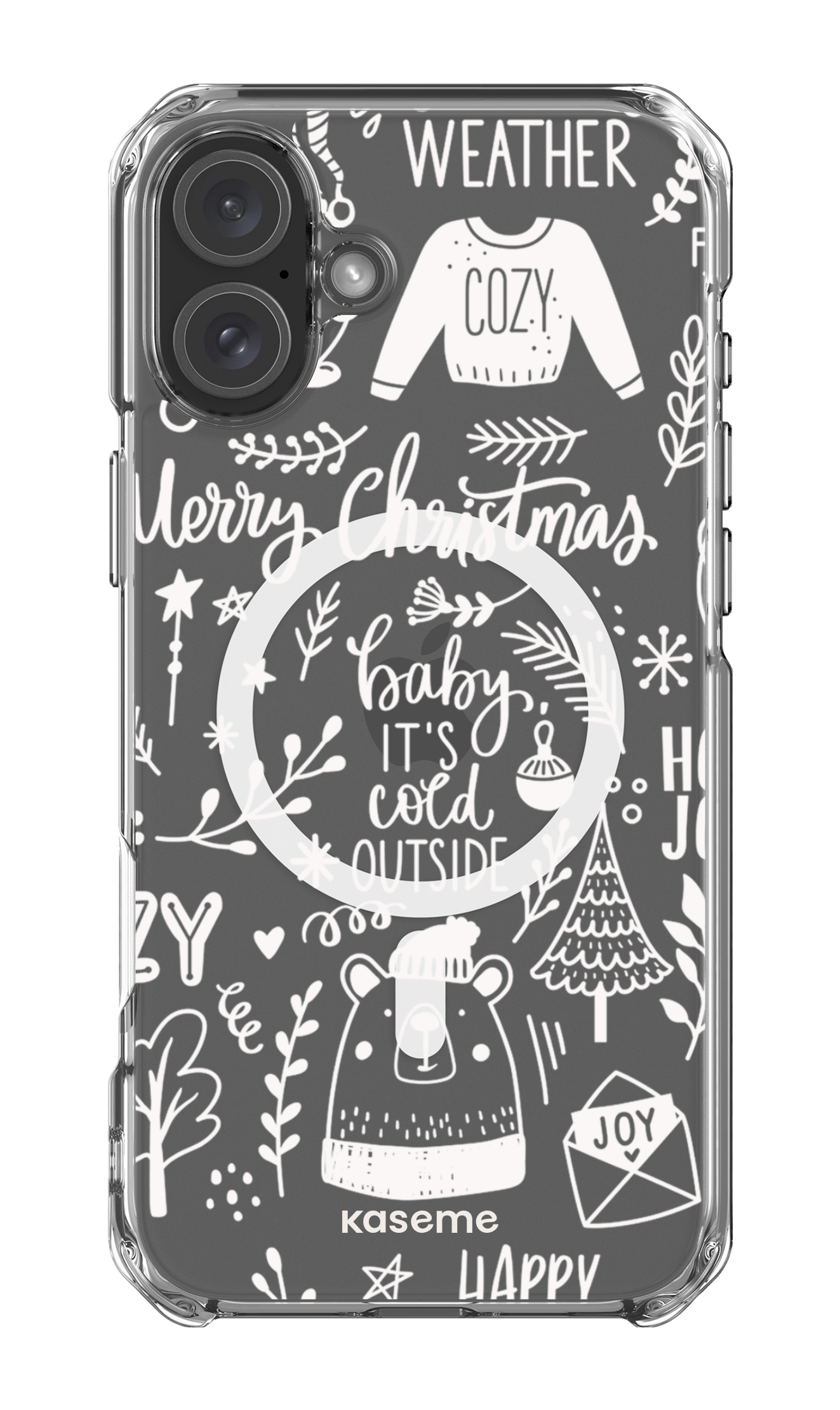 iPhone 16 Plus Clear Case Magsafe Cold Nights Clear Case -