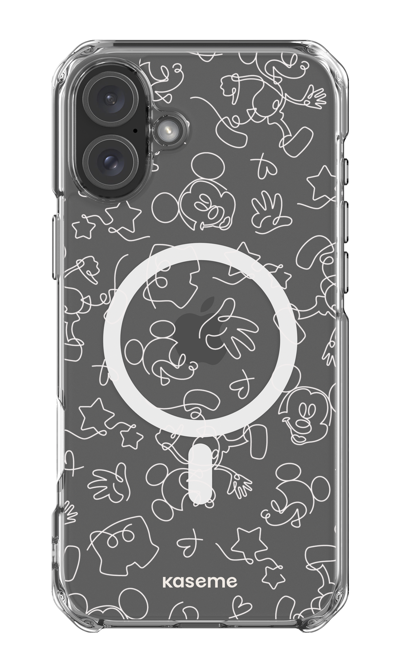 iPhone 16 Plus Clear Case Magsafe Doodle Clear Case -