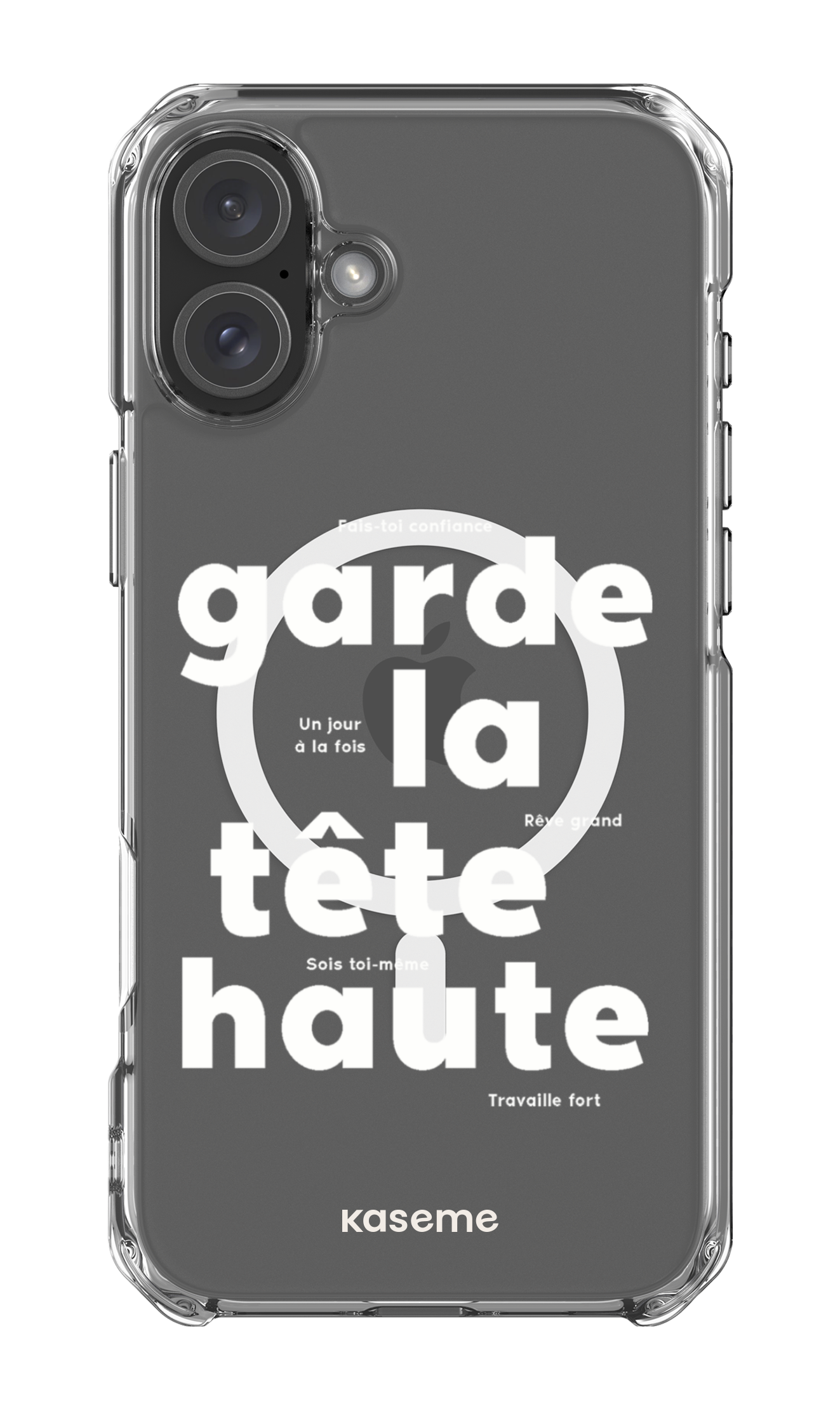 iPhone 16 Plus Clear Case Magsafe État d'esprit Clear Case -