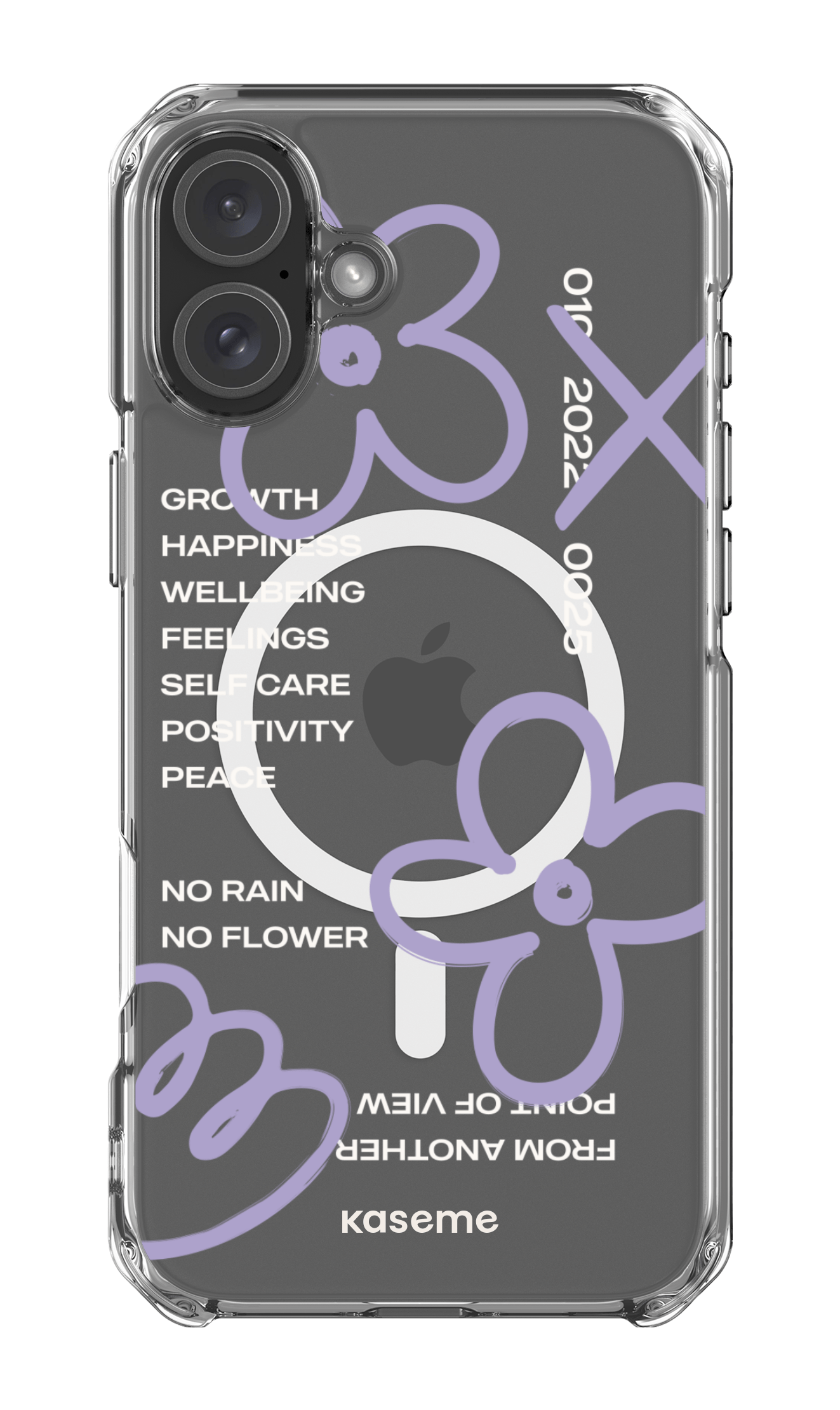 iPhone 16 Plus Clear Case Magsafe Feelings purple clear case -