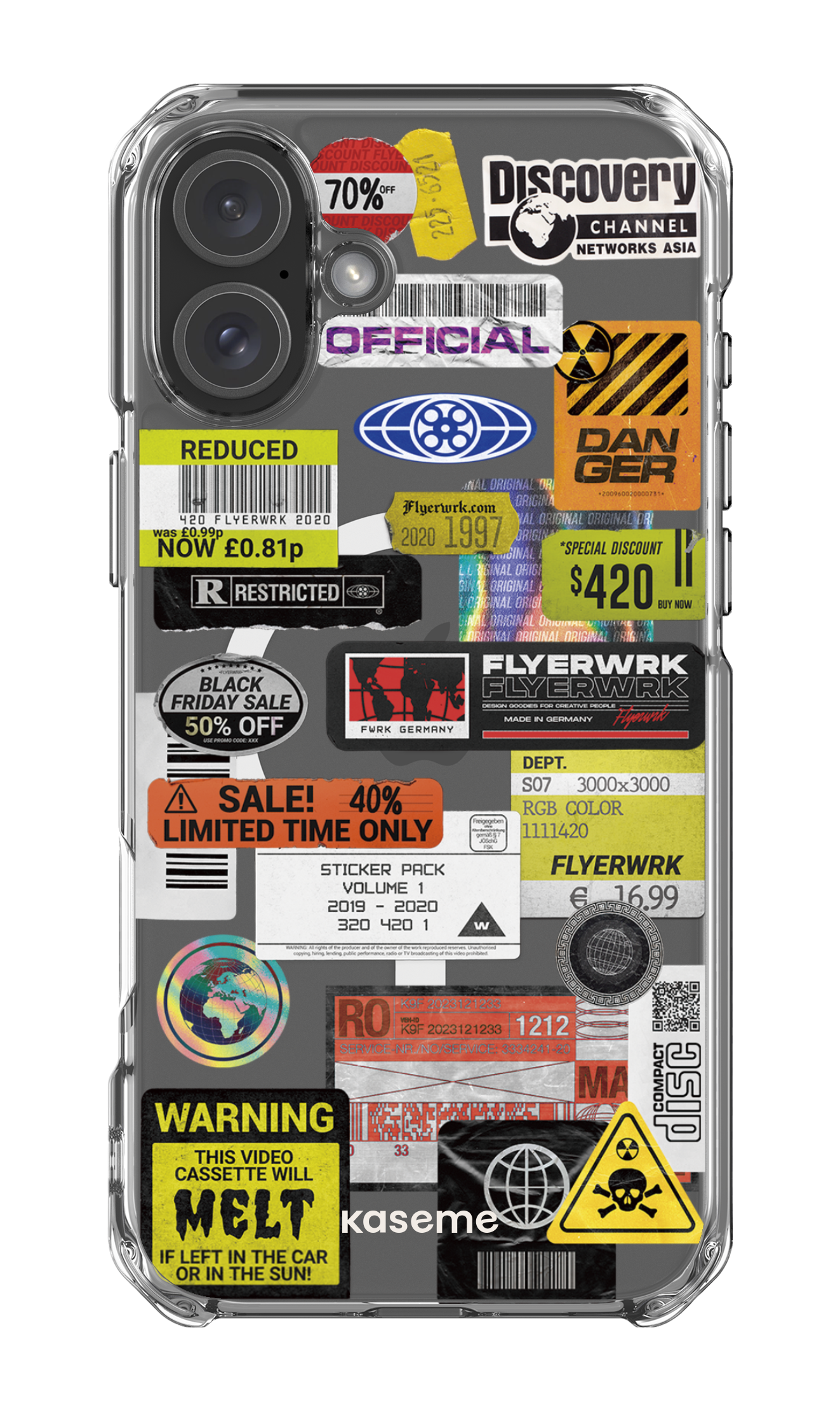 iPhone 16 Plus Clear Case Magsafe Melt Clear Case -