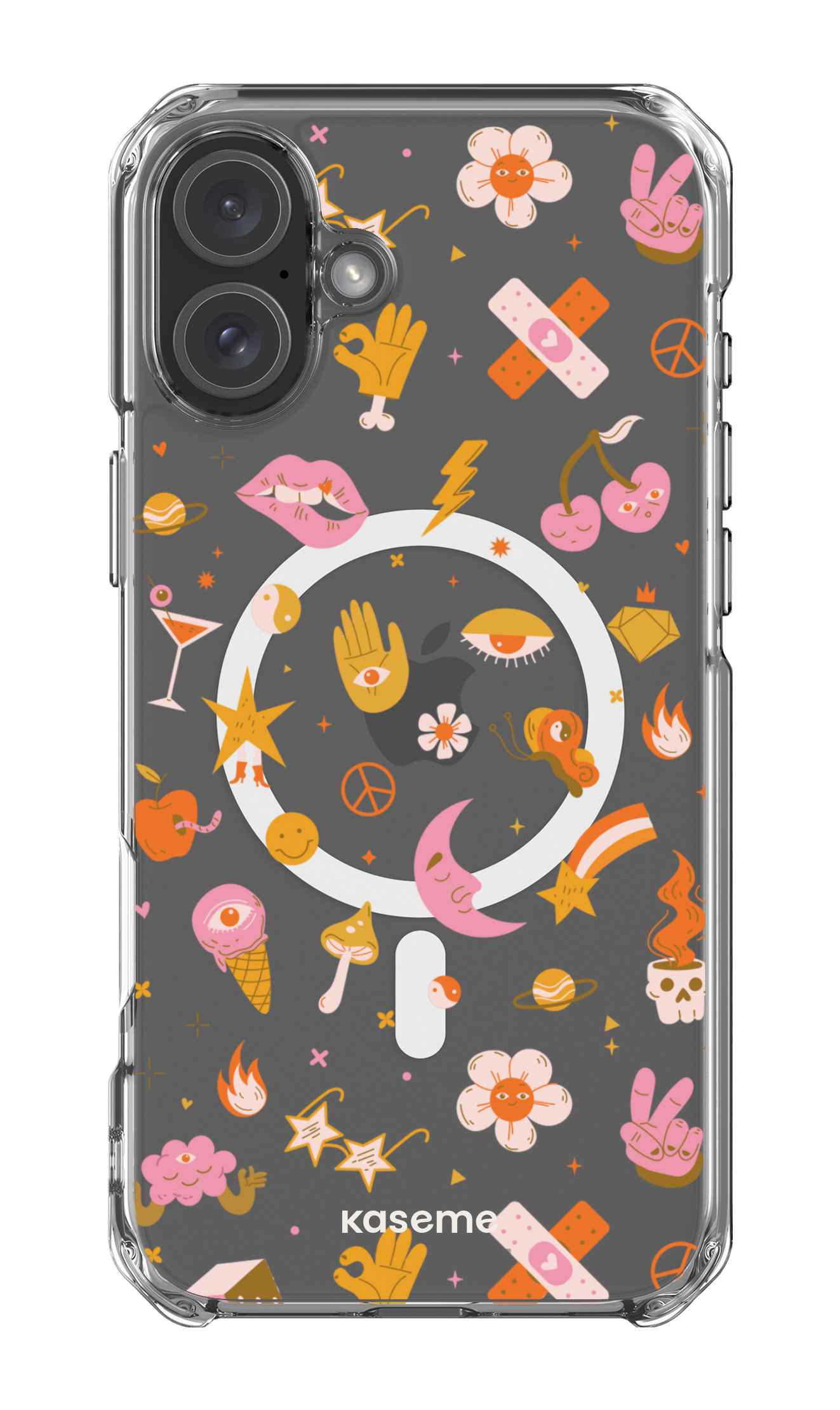 iPhone 16 Plus Clear Case Magsafe Psycho Clear Case -