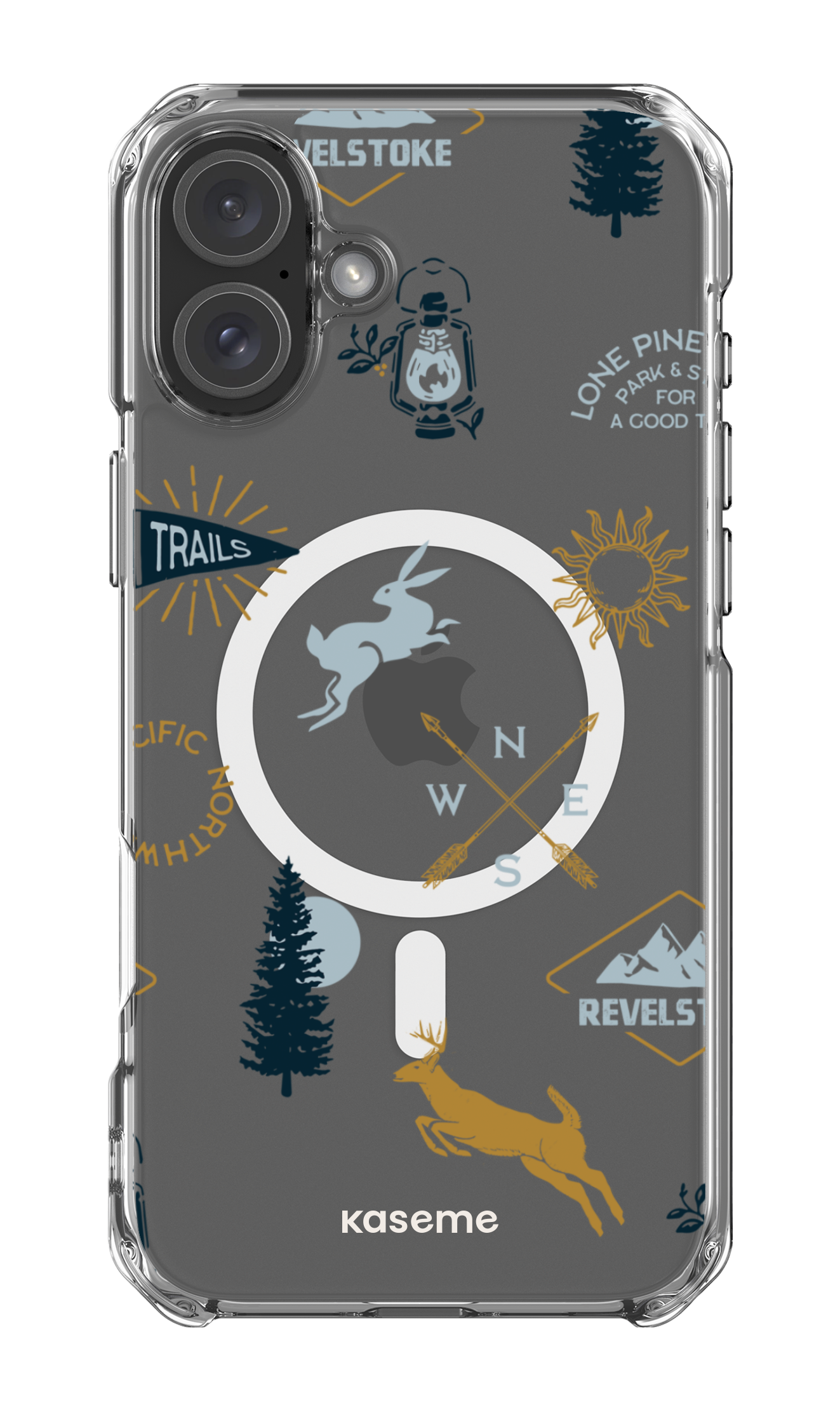 iPhone 16 Plus Clear Case Magsafe Revelstoke white clear case -