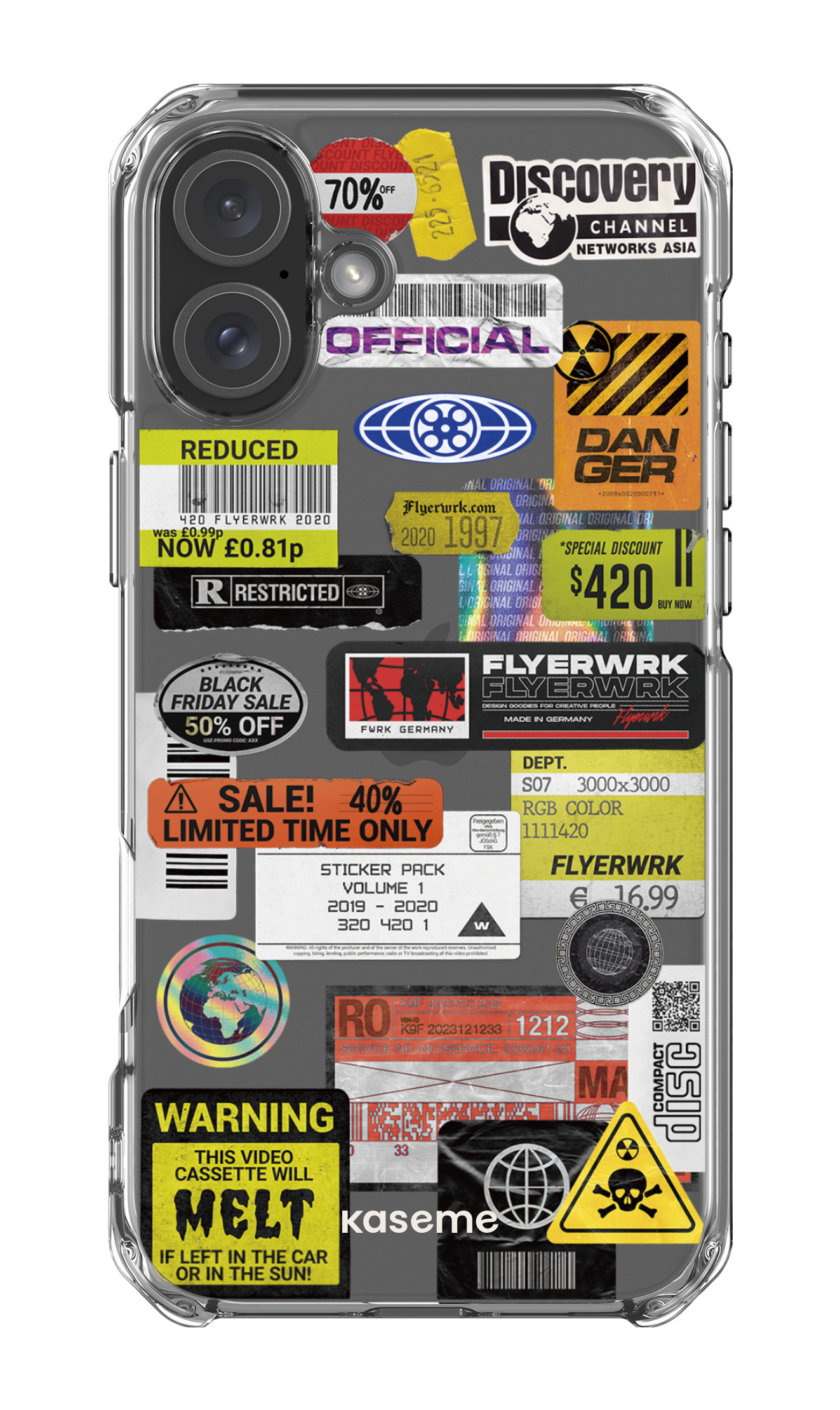 iPhone 16 Plus Clear Case Melt Clear Case -