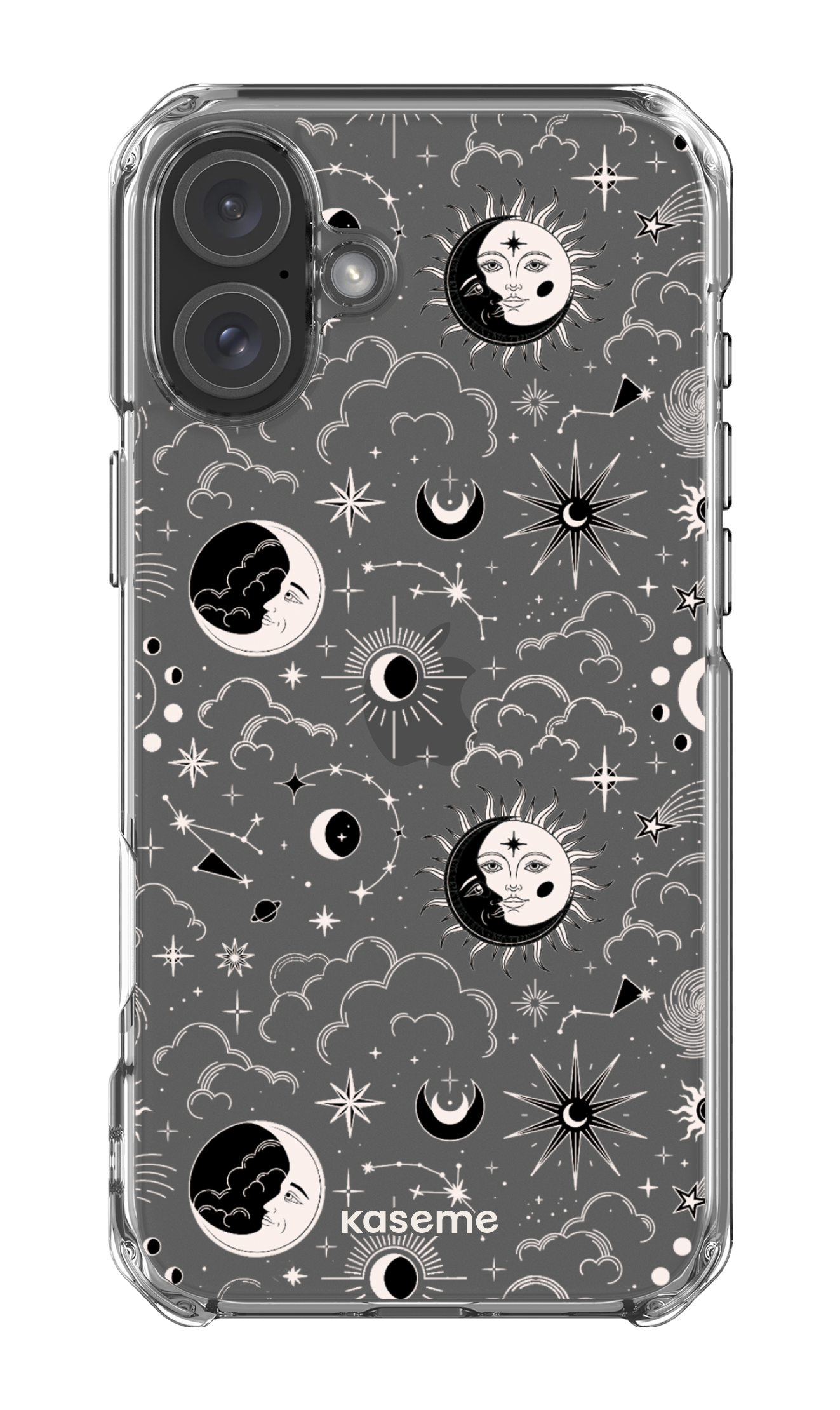 iPhone 16 Plus Clear Case Milky Way Black Clear Case -