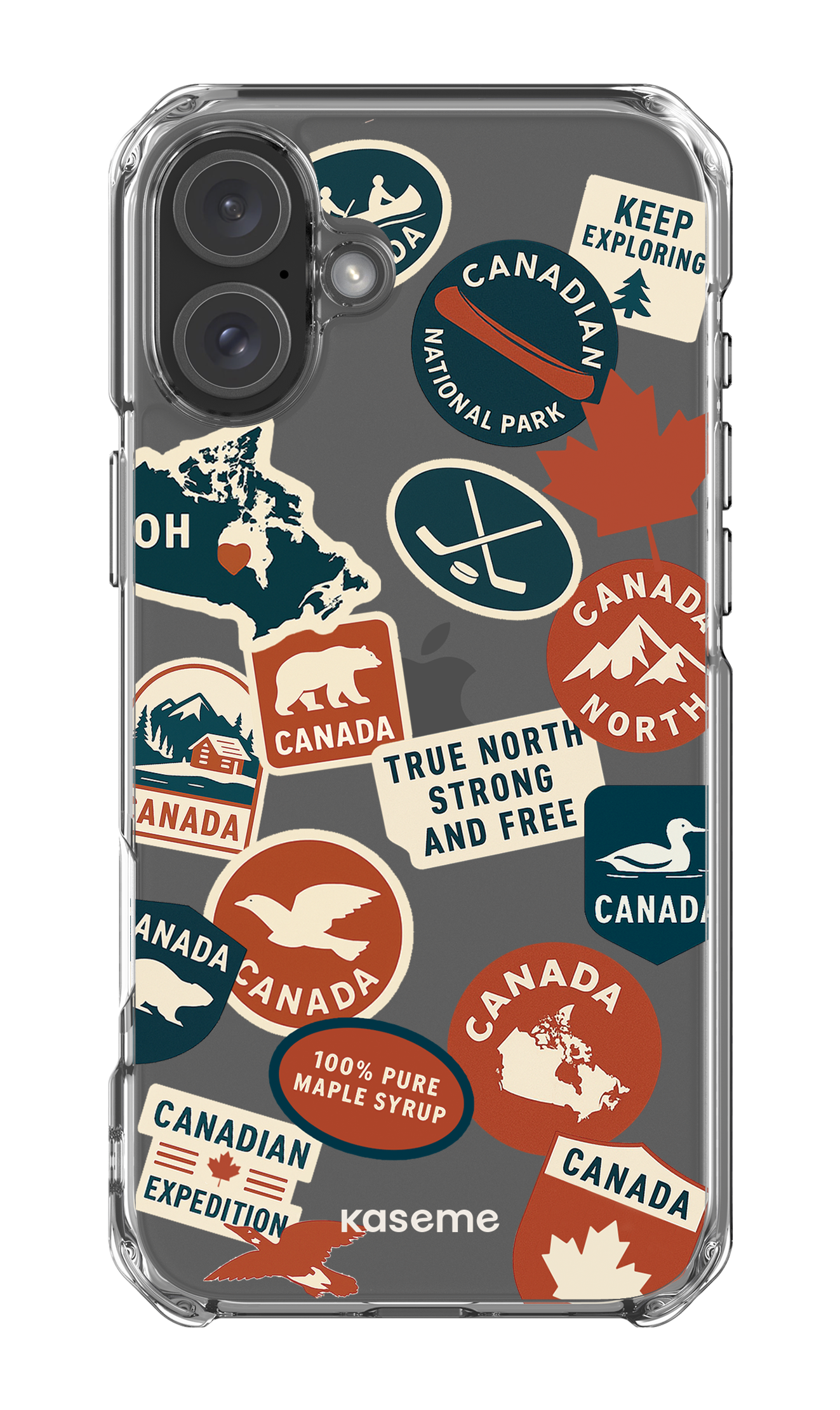 iPhone 16 Plus Clear Case Oh Maple -