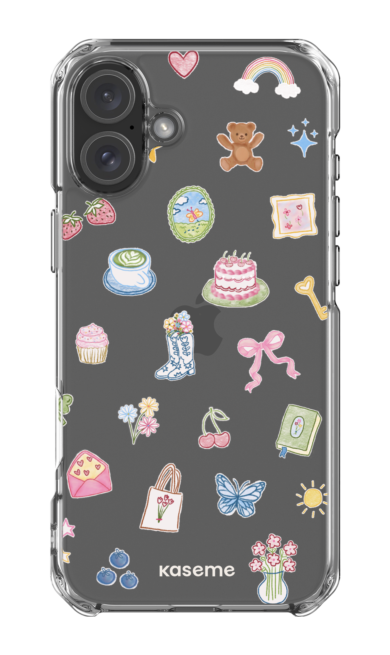 iPhone 16 Plus Clear Case Poetry Clear Case -