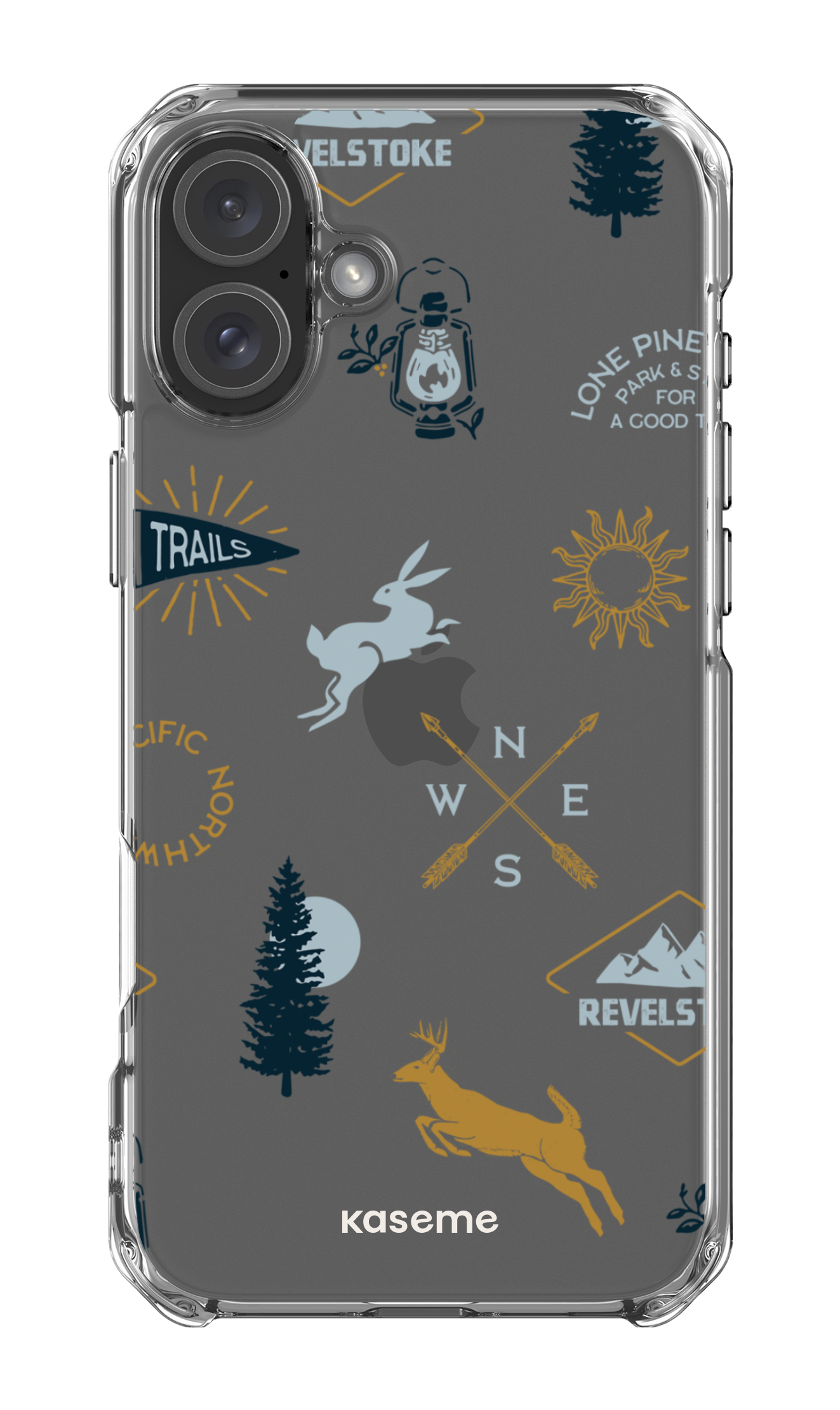 iPhone 16 Plus Clear Case Revelstoke white clear case -