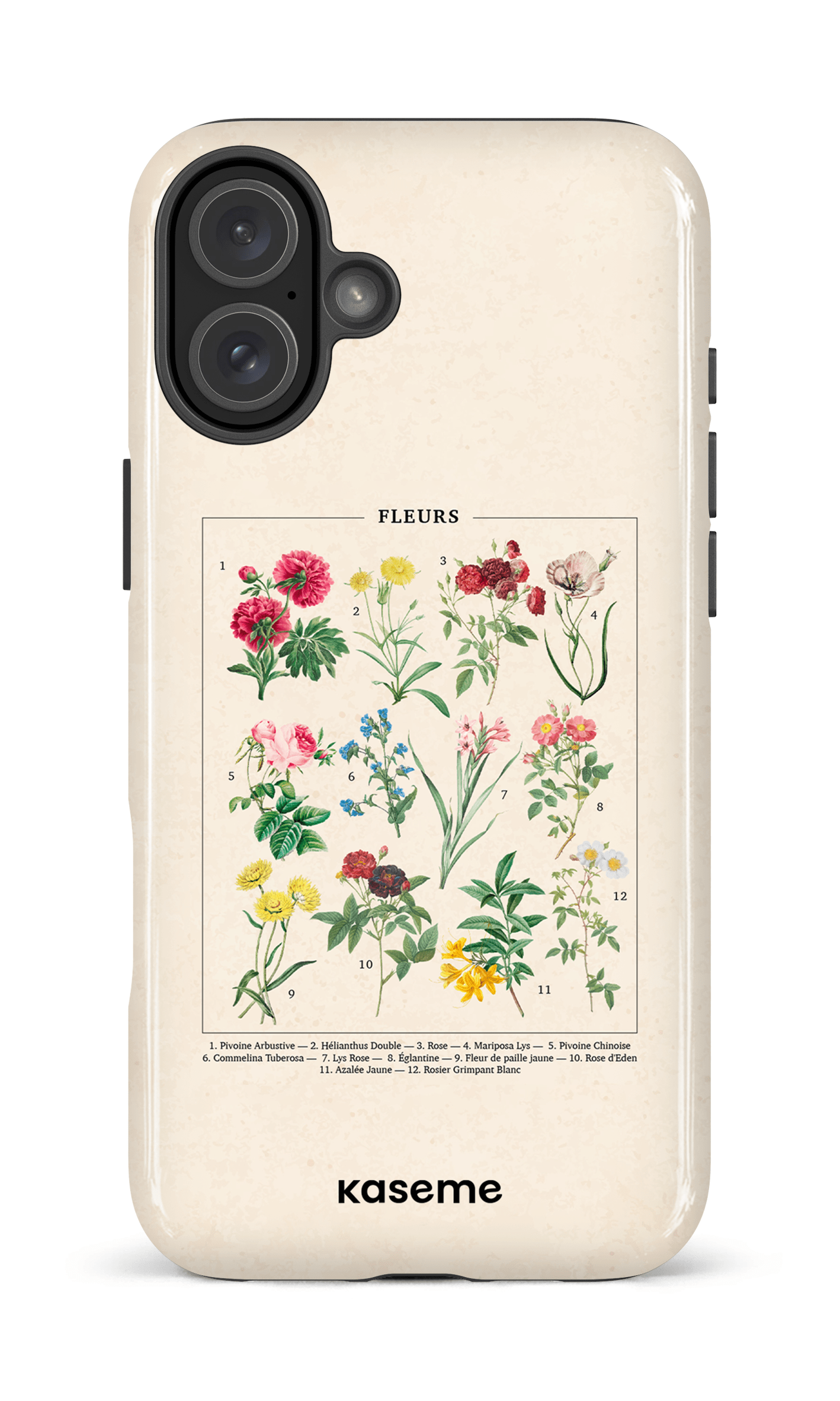 iPhone 16 Plus Impact Case Floraison -