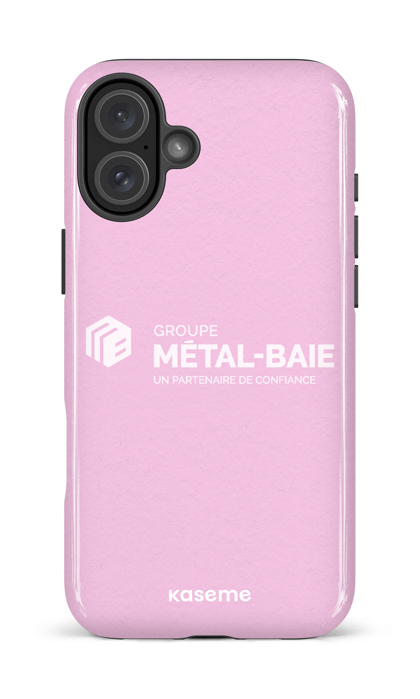 iPhone 16 Plus Impact Case Métal-Baie Rose -