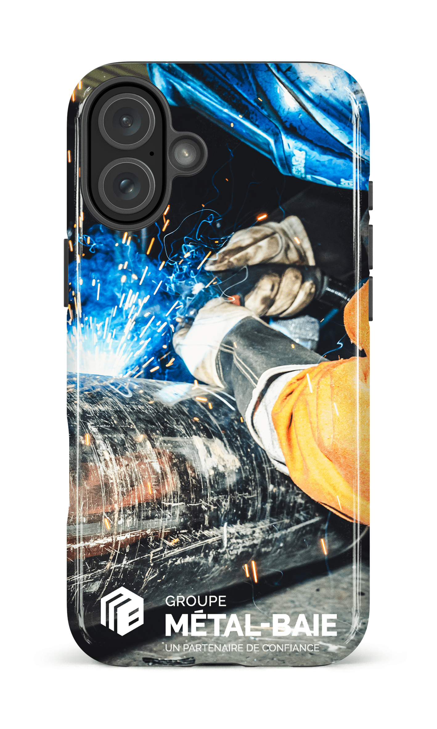 iPhone 16 Plus Impact Case Soudure par Métal-Baie -