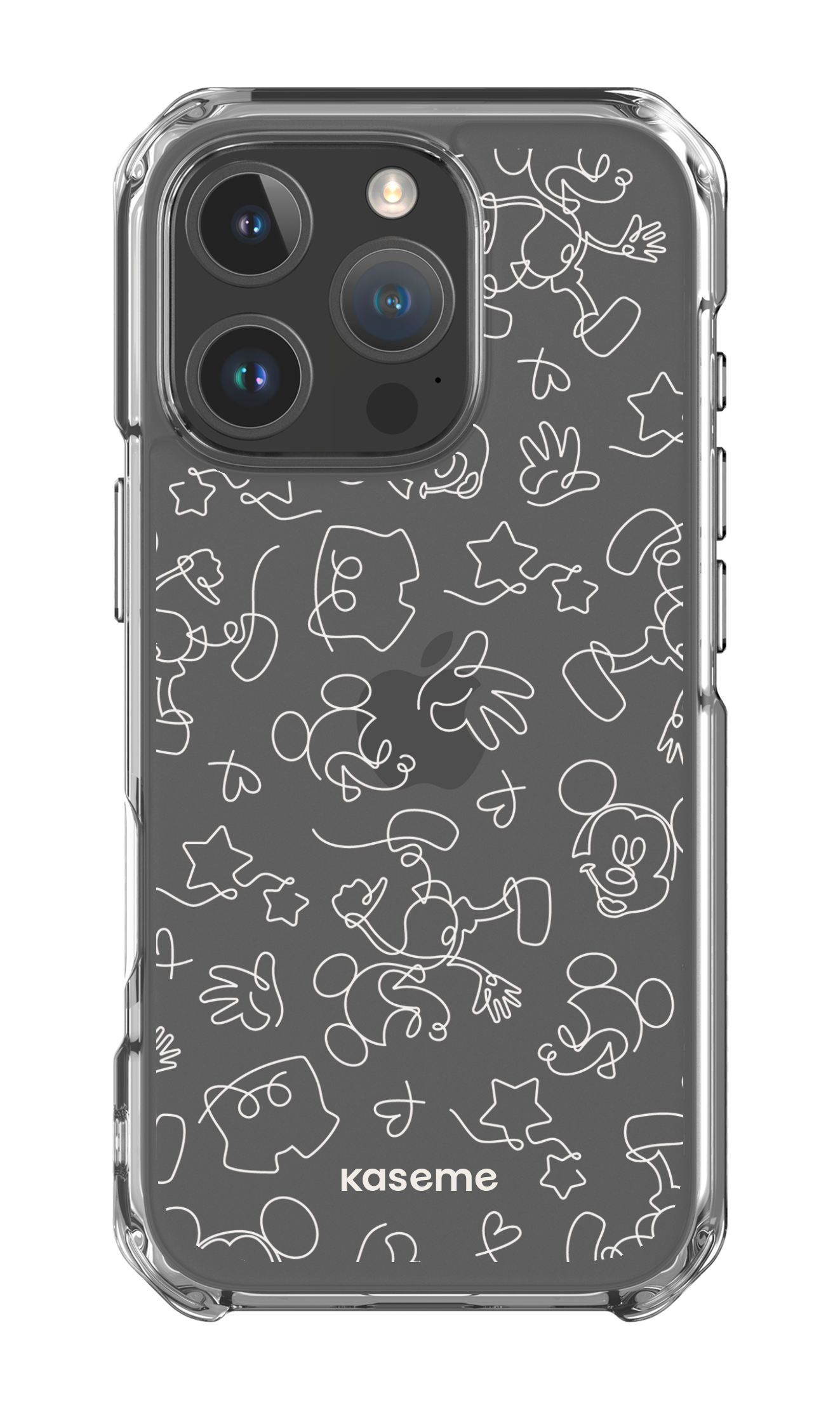 iPhone 16 Pro Clear Case Doodle Clear Case -