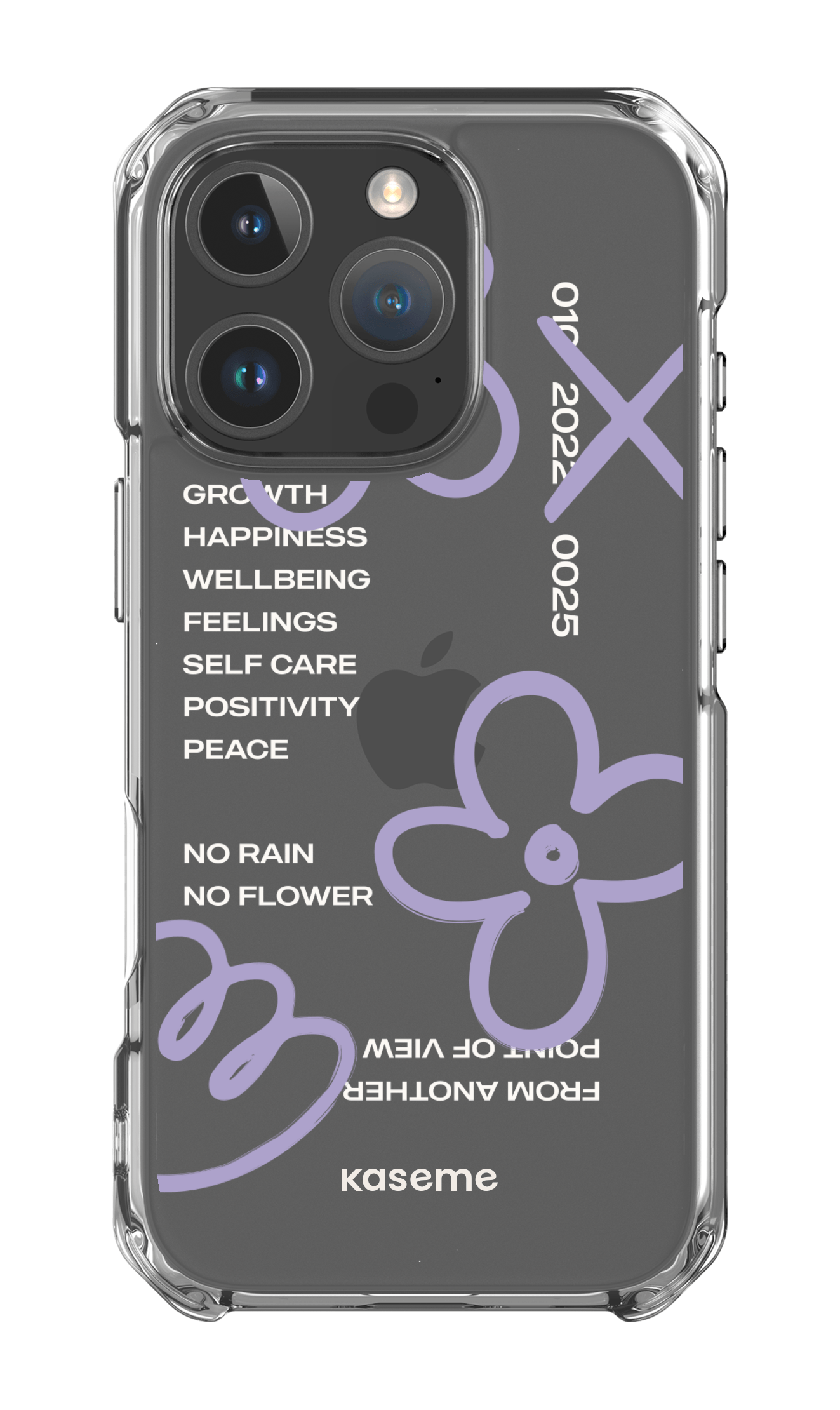 iPhone 16 Pro Clear Case Feelings purple clear case -