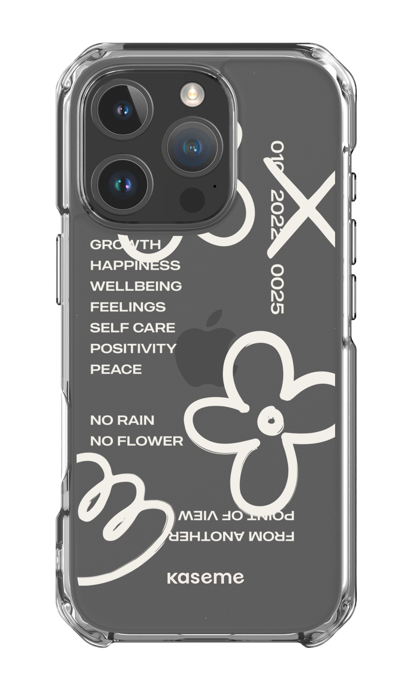 iPhone 16 Pro Clear Case Feelings white Clear Case -