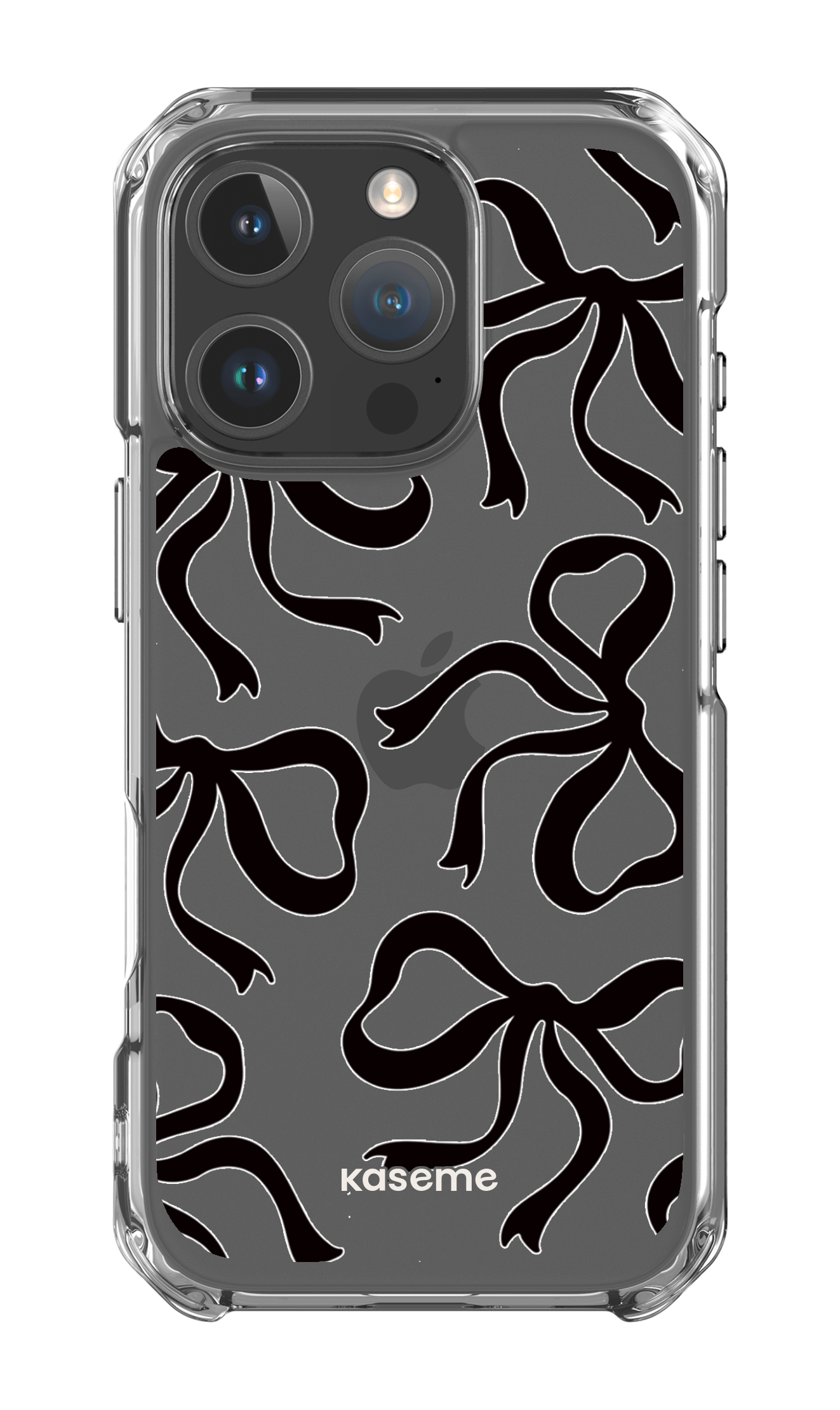 iPhone 16 Pro Clear Case Lace Black Clear Case -