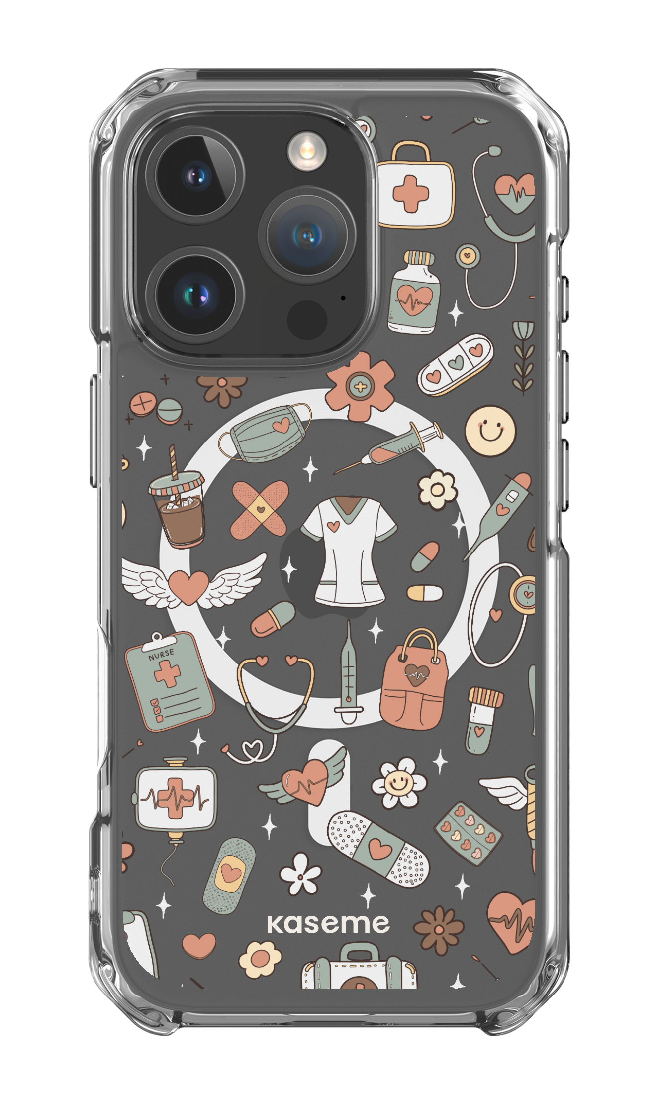 iPhone 16 Pro Clear Case Magsafe Code Clear Case -