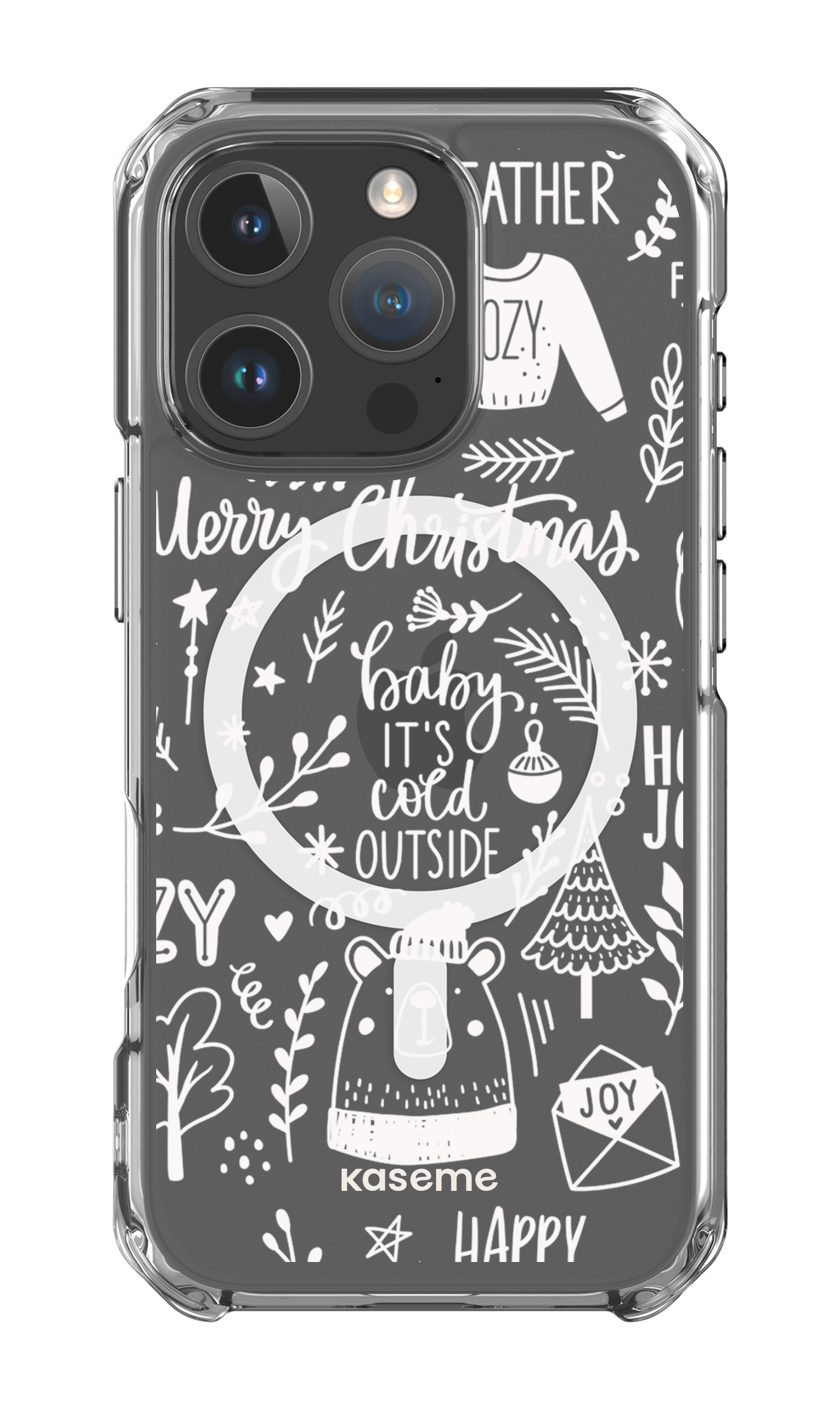 iPhone 16 Pro Clear Case Magsafe Cold Nights Clear Case -