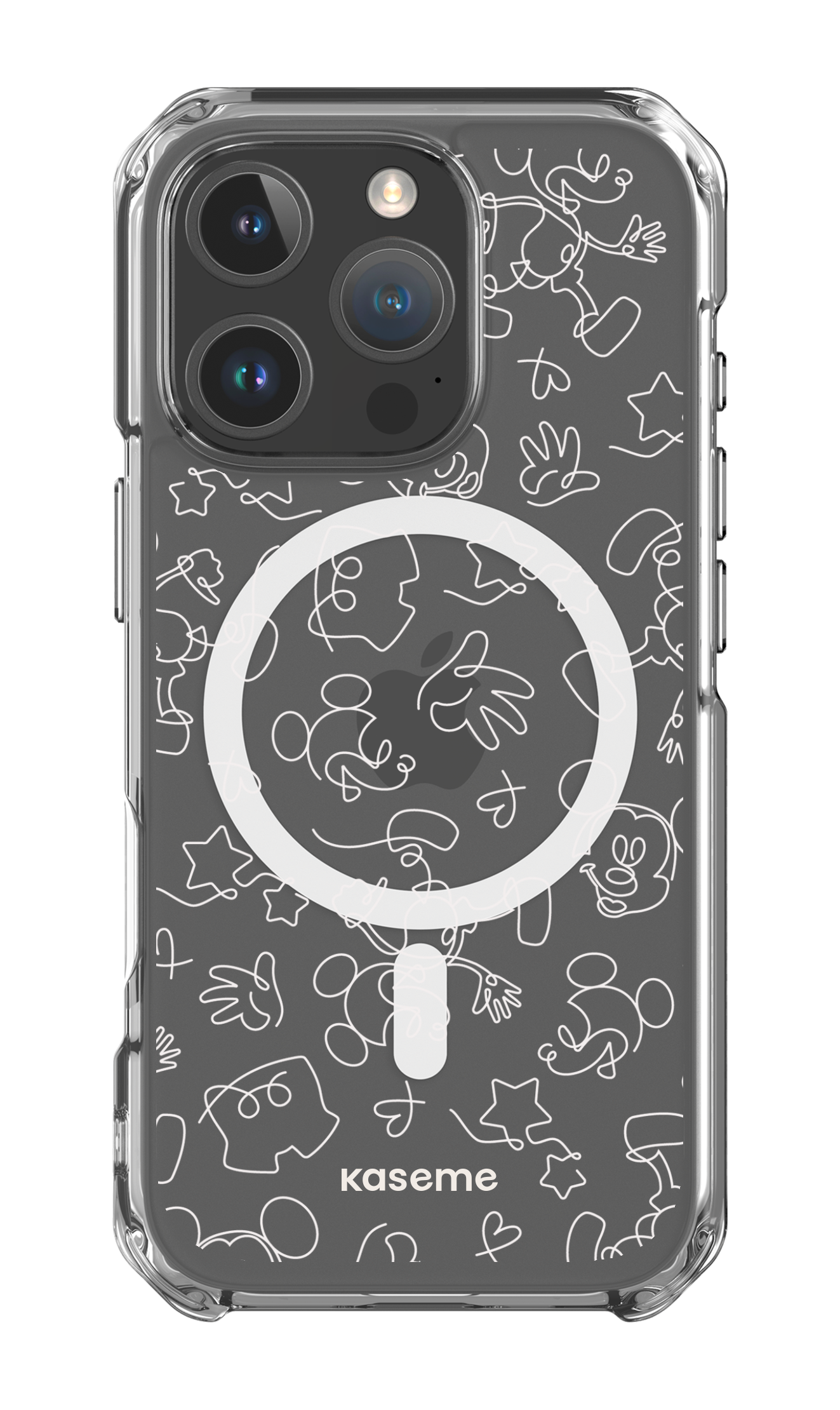 iPhone 16 Pro Clear Case Magsafe Doodle Clear Case -