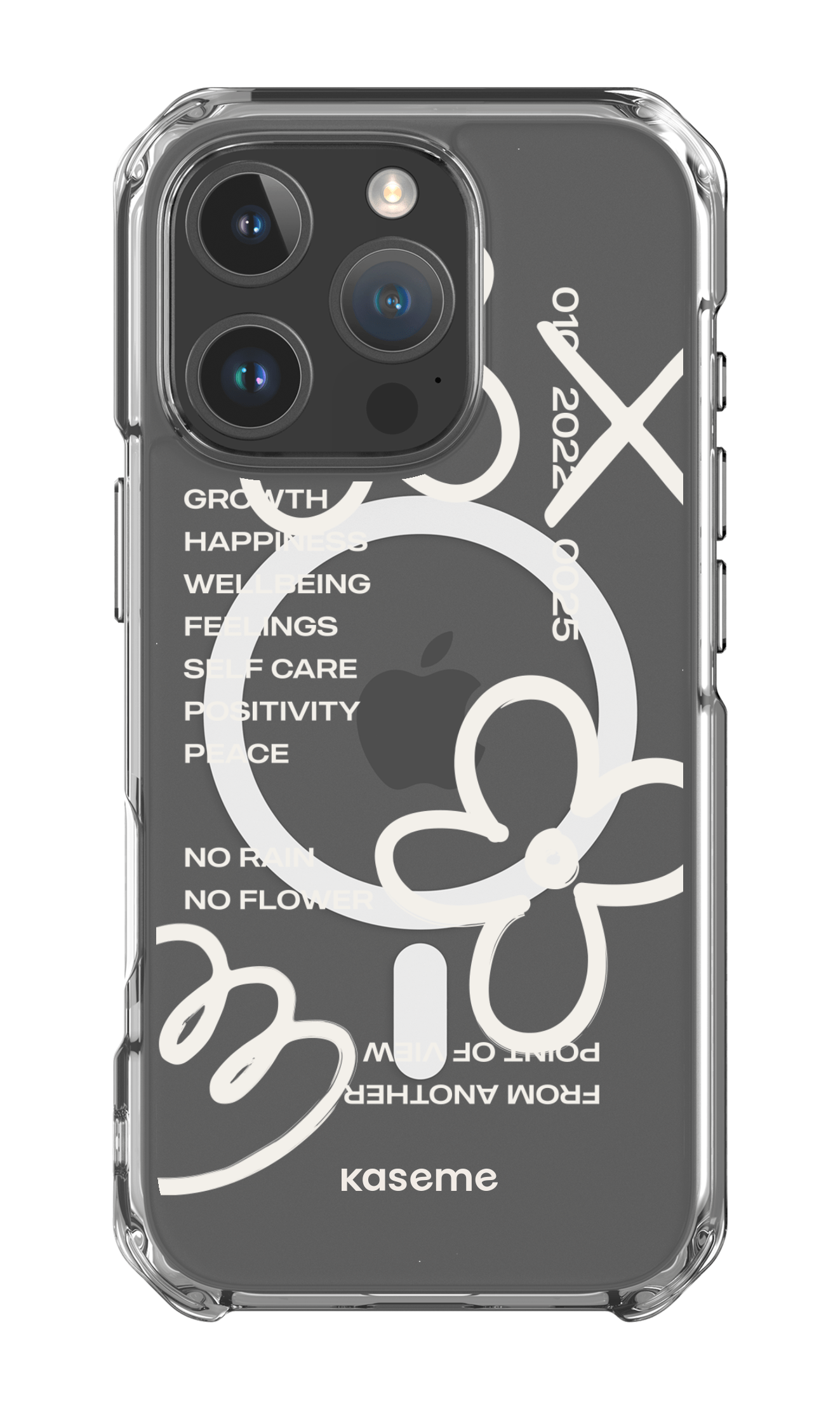 iPhone 16 Pro Clear Case Magsafe Feelings white clear case -