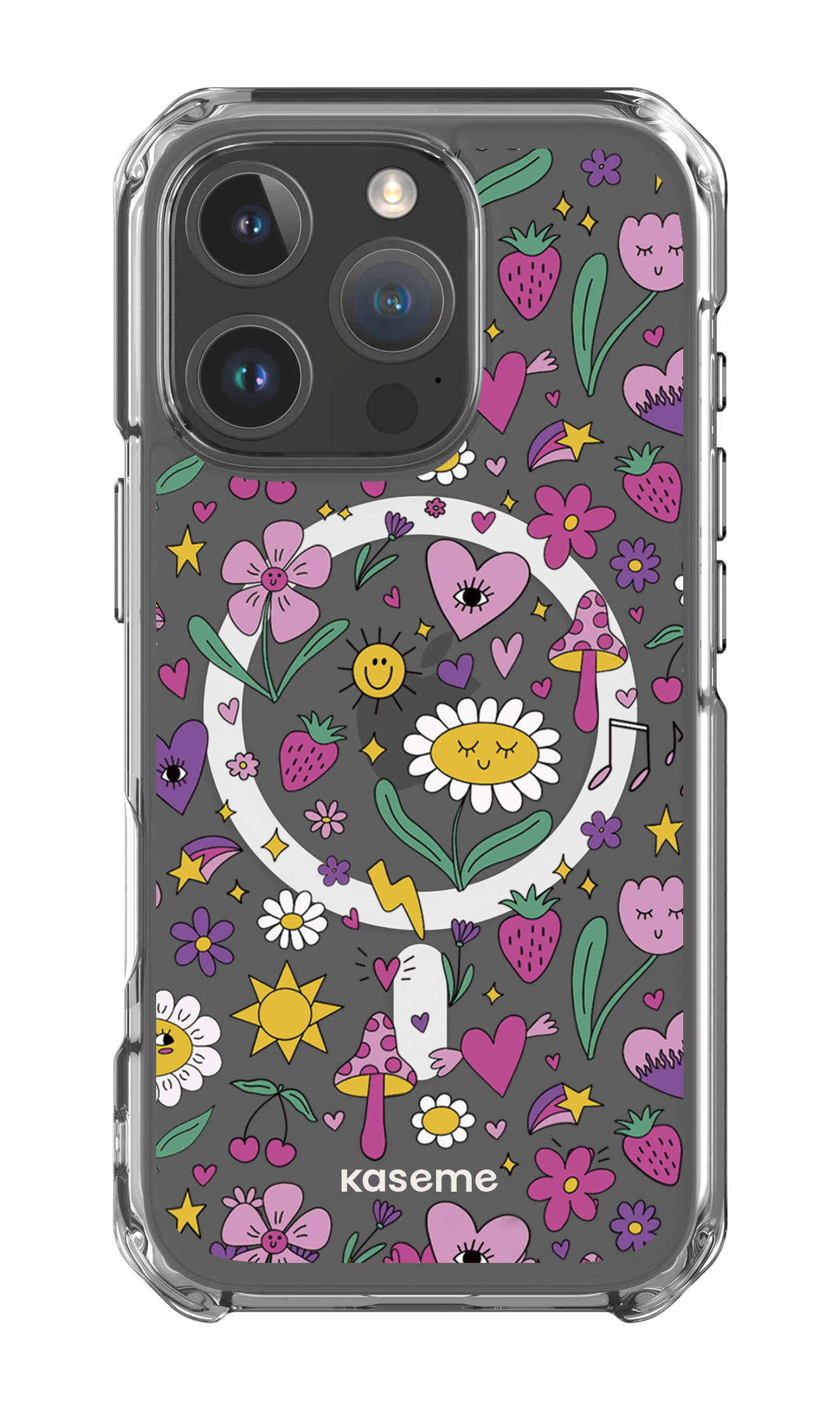 iPhone 16 Pro Clear Case Magsafe Hypnotize Clear Case -