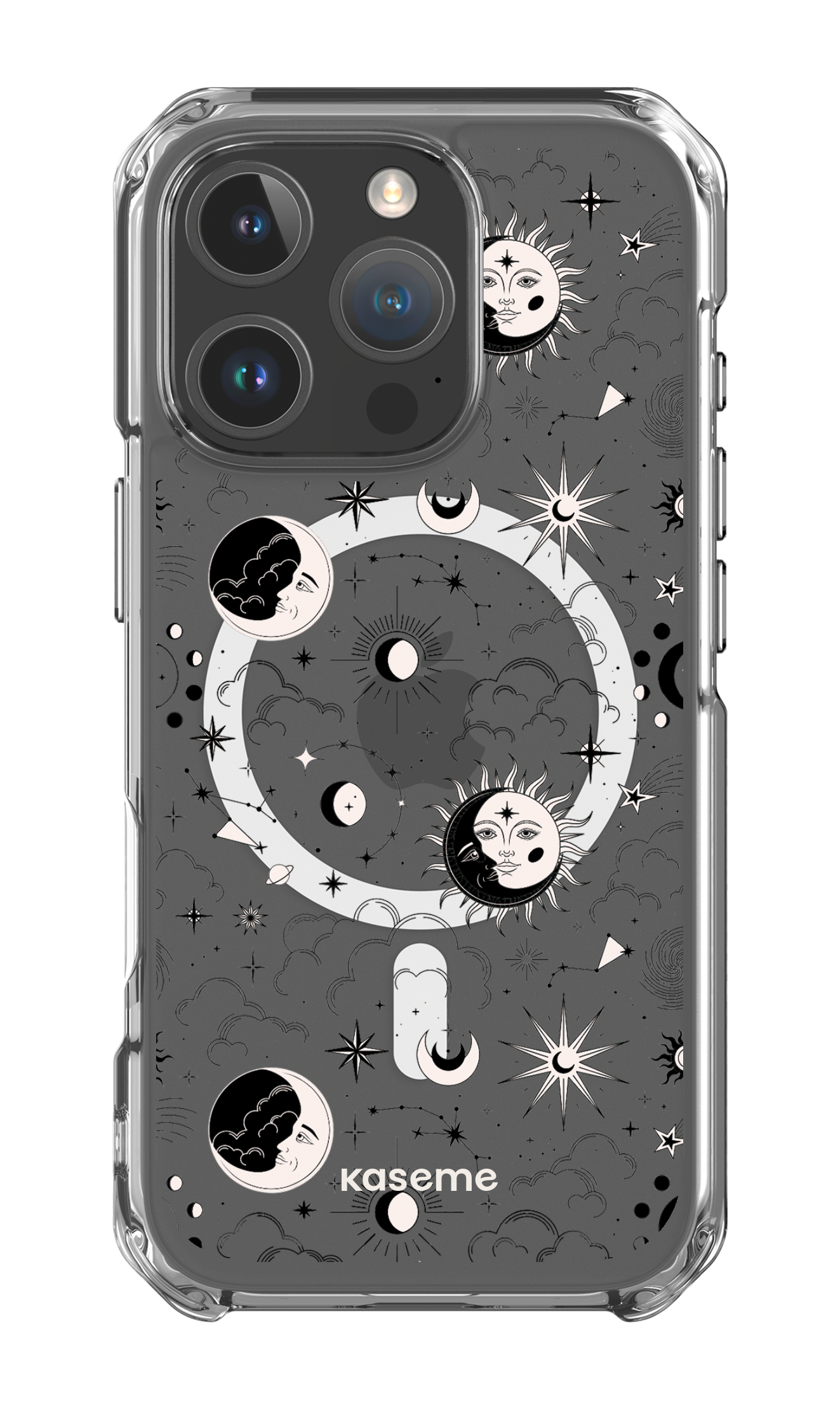 iPhone 16 Pro Clear Case Magsafe Milky Way White Clear Case -