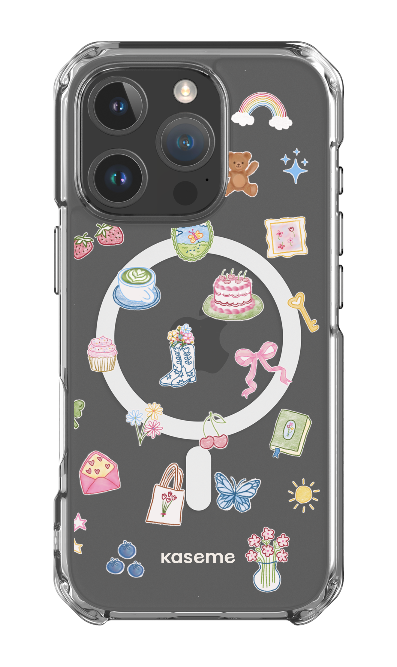 iPhone 16 Pro Clear Case Magsafe Poetry Clear Case -