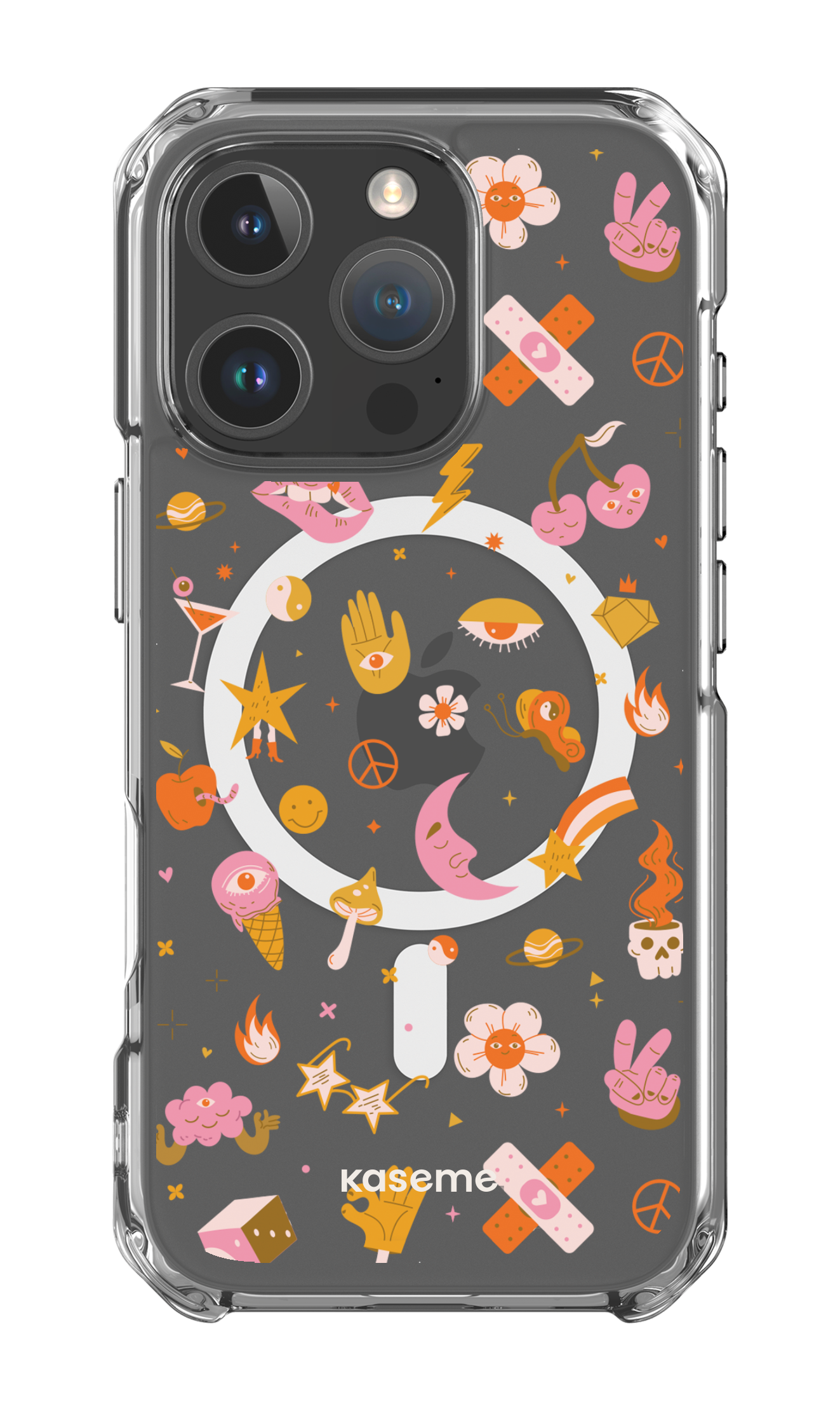 iPhone 16 Pro Clear Case Magsafe Psycho Clear Case -