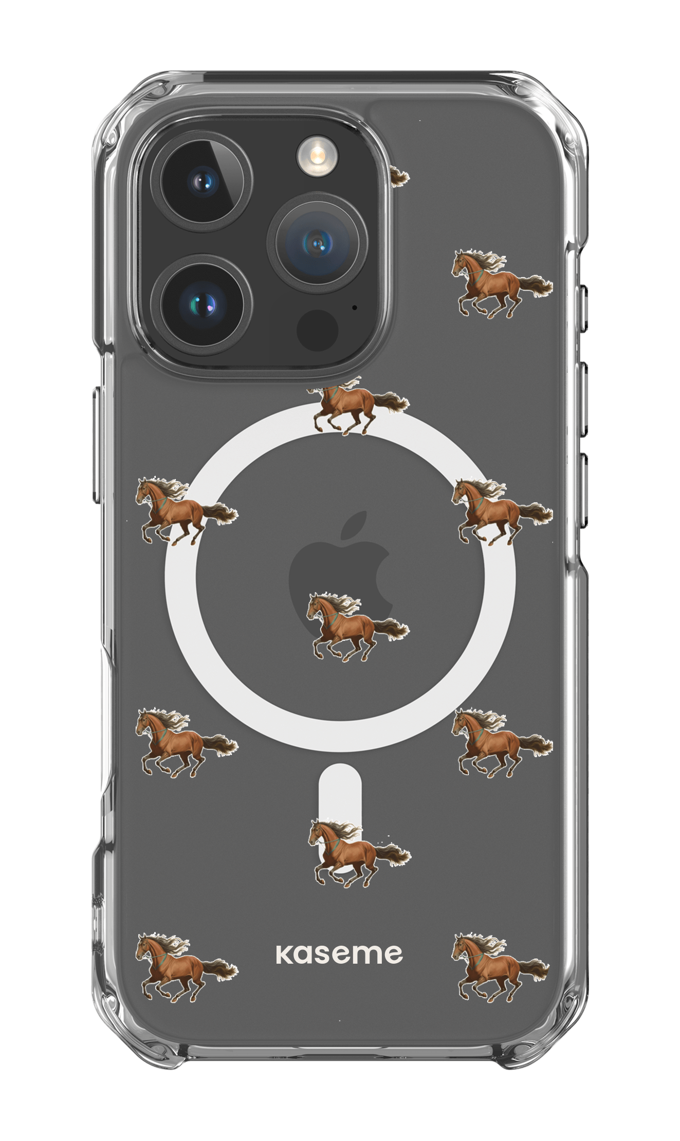 iPhone 16 Pro Clear Case Magsafe Saddle Clear Case -