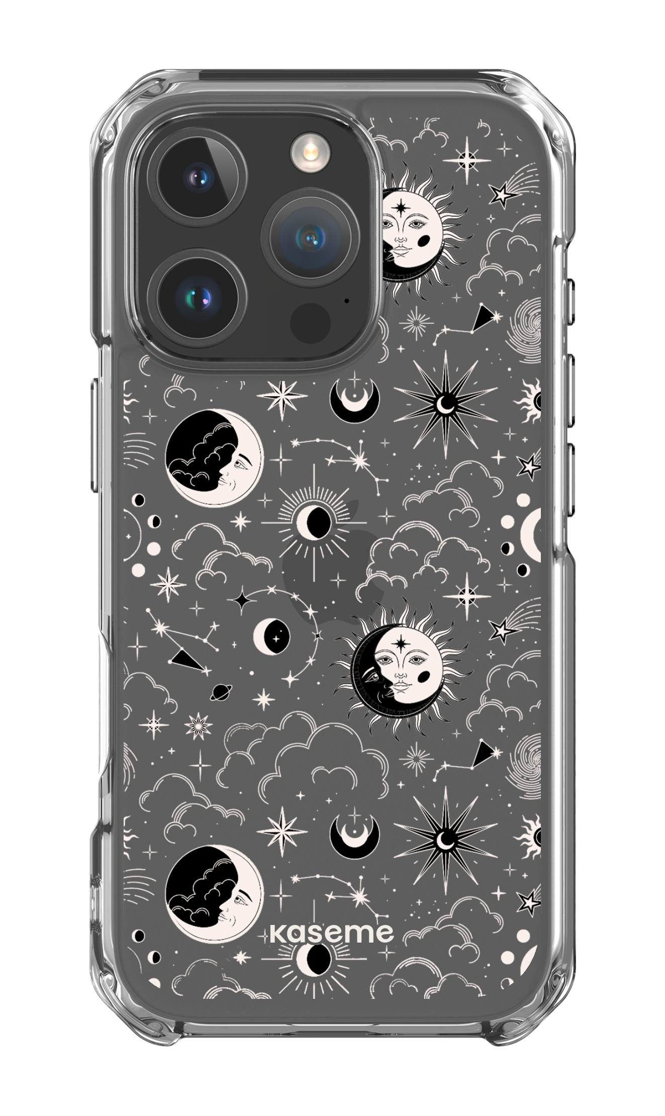 iPhone 16 Pro Clear Case Milky Way Black Clear Case -