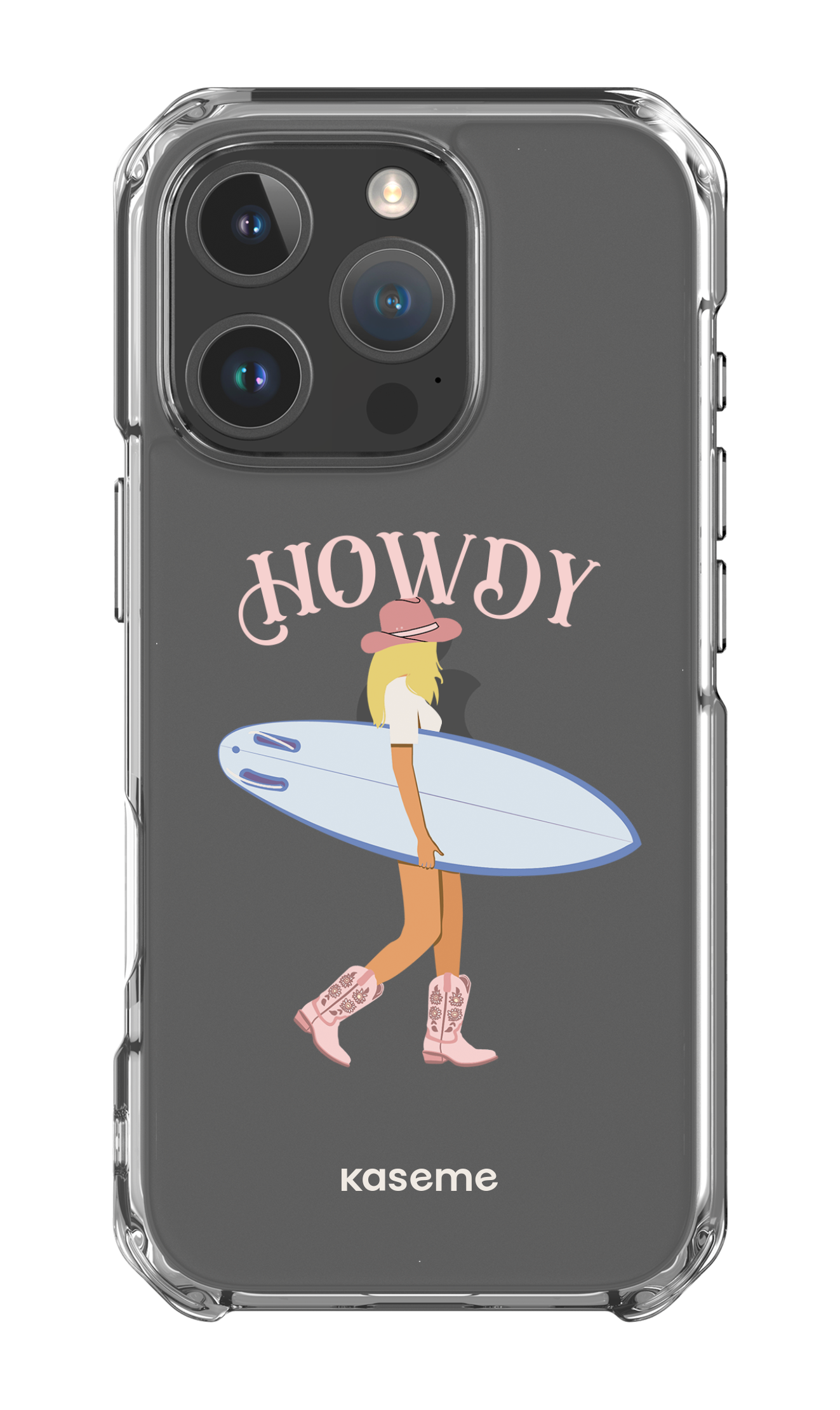 iPhone 16 Pro Clear Case Westsea Pink Clear Case -