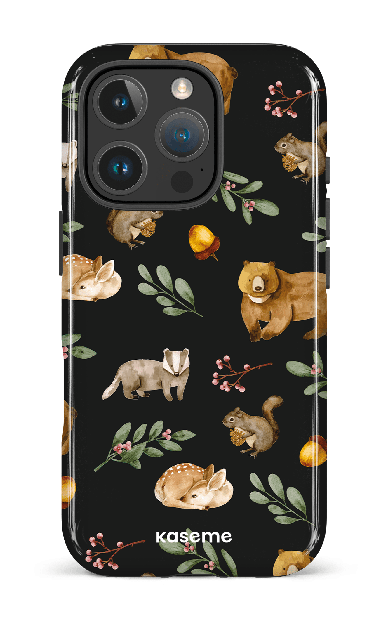iPhone 16 Pro Impact Case Furry Forest -