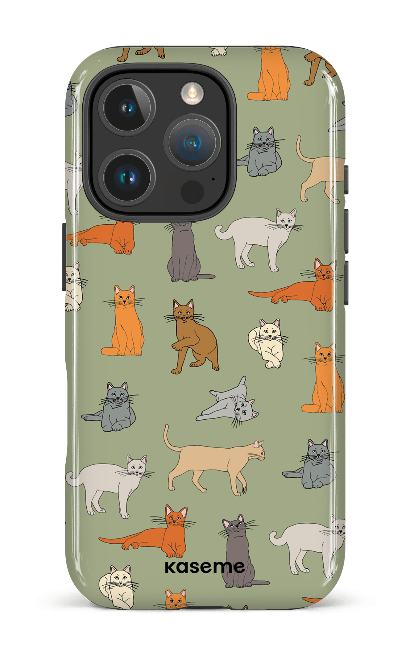 iPhone 16 Pro Impact Case Kitty green -