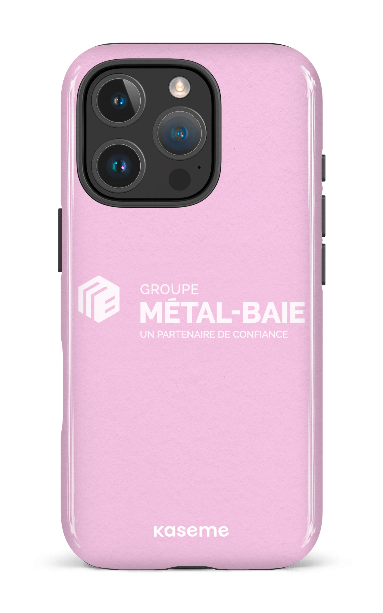 iPhone 16 Pro Impact Case Métal-Baie Rose -