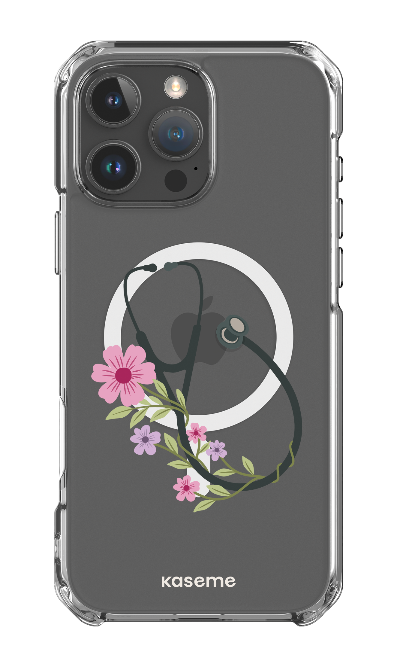 iPhone 16 Pro Max Clear Case Magsafe Blossom Beat Clear Case -