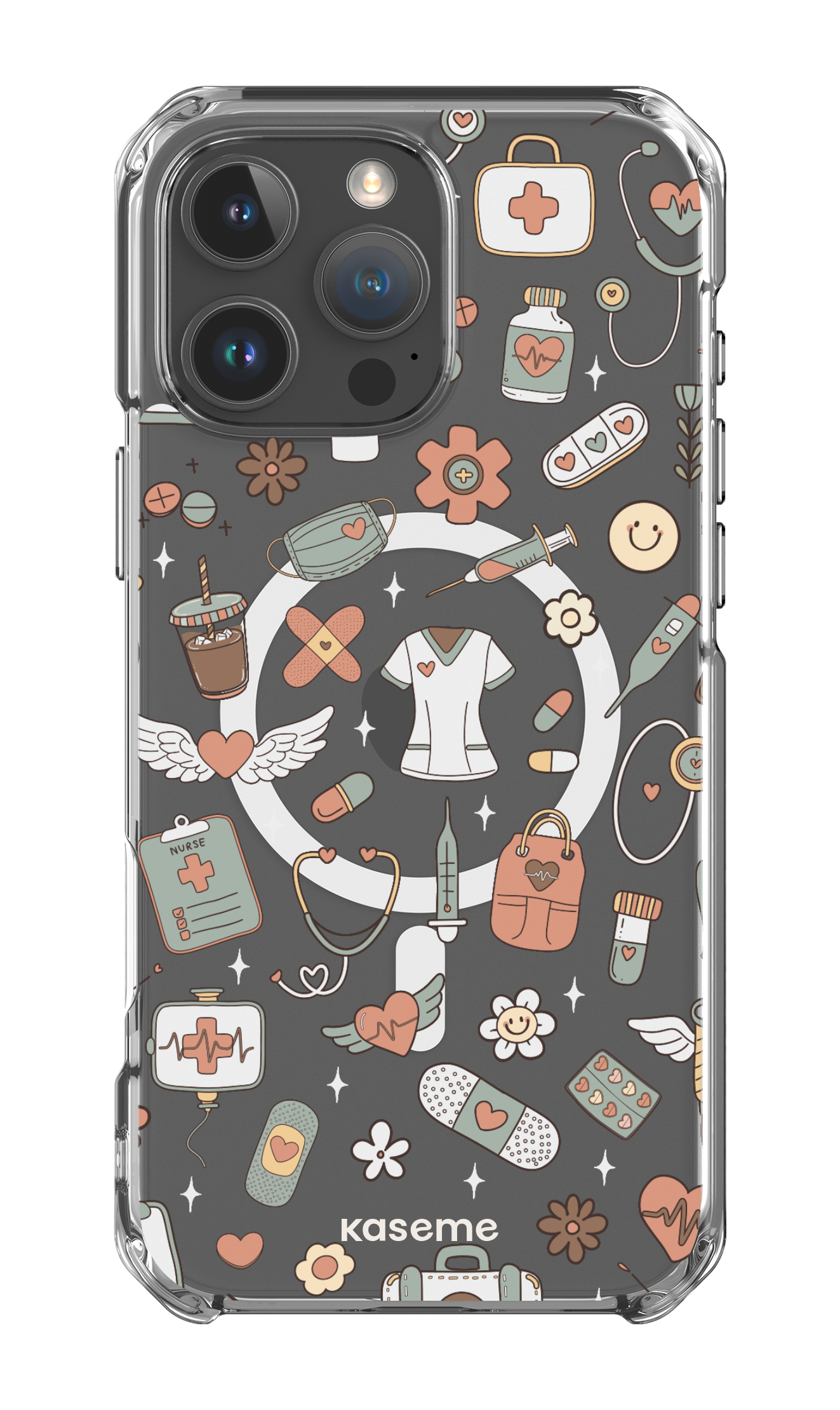 iPhone 16 Pro Max Clear Case Magsafe Code Clear Case -