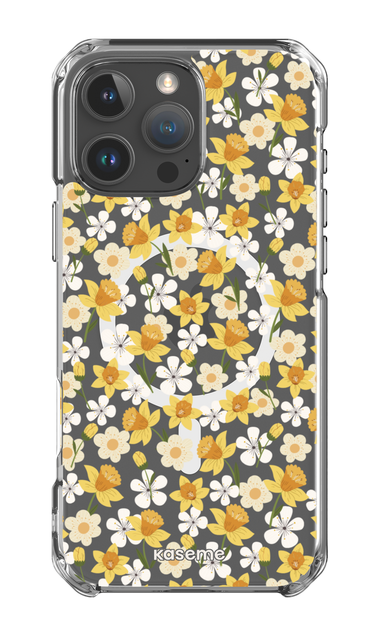 iPhone 16 Pro Max Clear Case Magsafe Daffodil Clear Case -